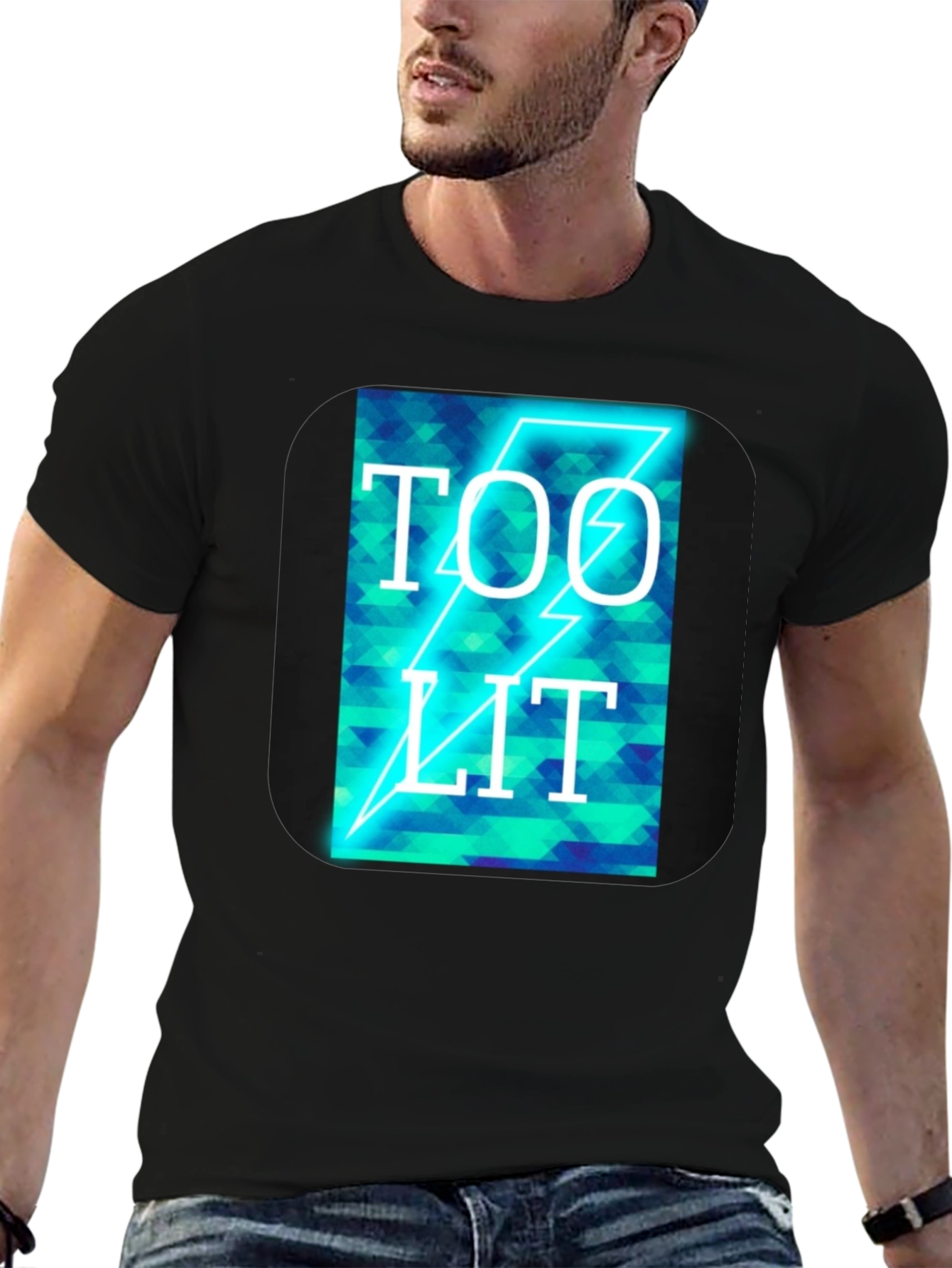 Too Lit Graphic T-Shirt - Mens Black Tee