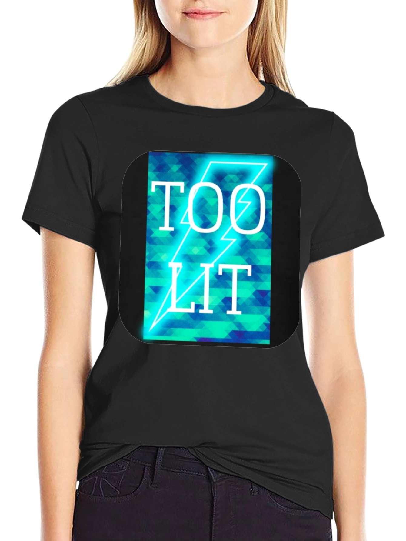 Too Lit Graphic T-Shirt - Mens Black Tee