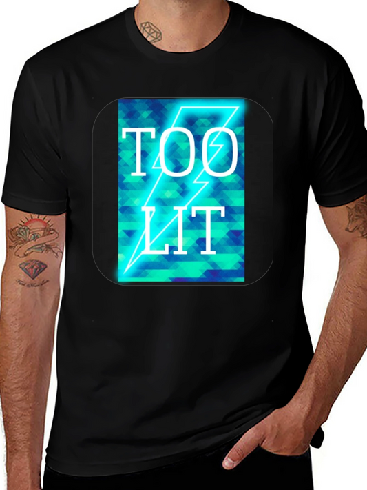 Too Lit Graphic T-Shirt - Mens Black Tee