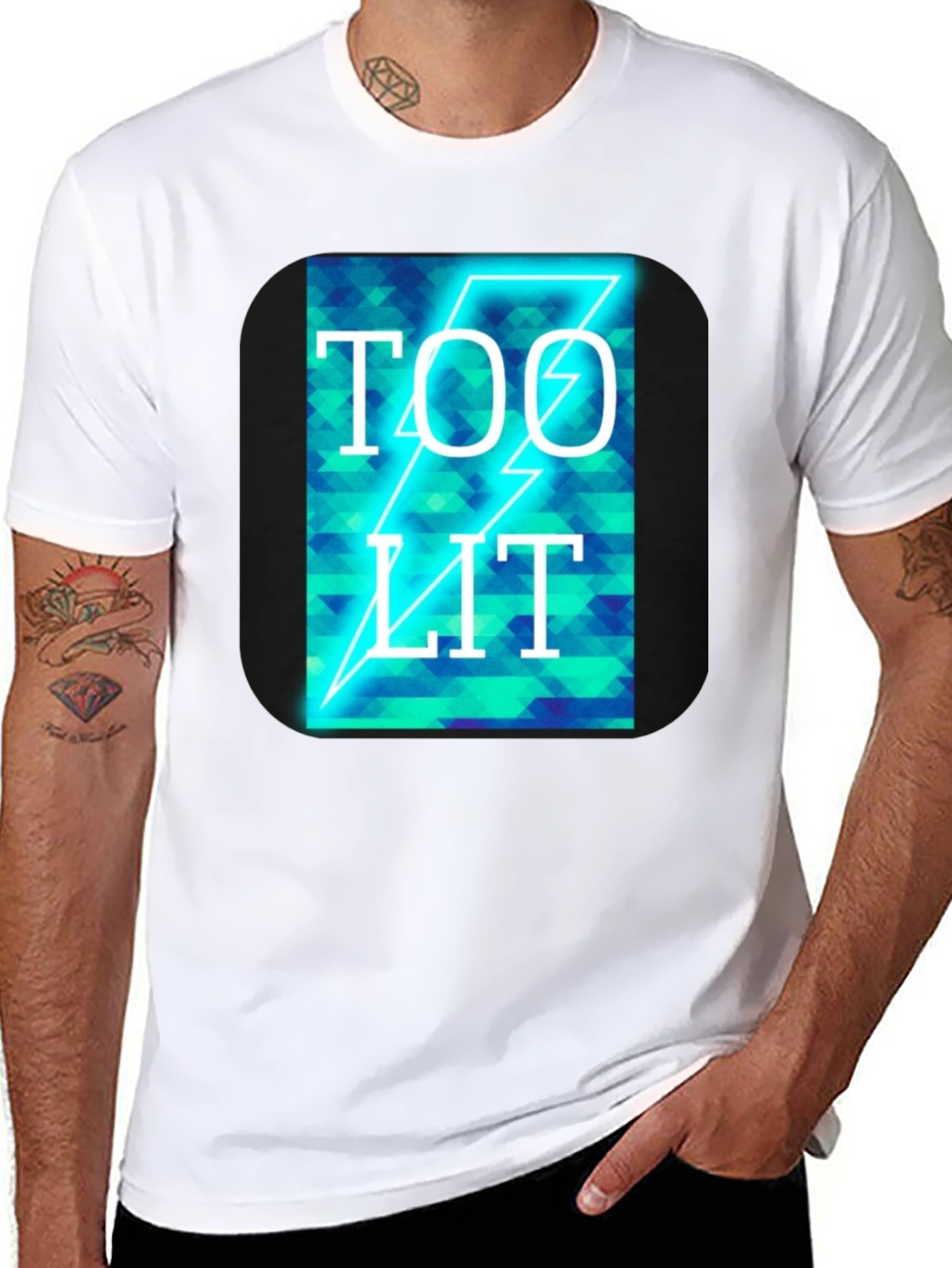 Too Lit Graphic T-Shirt - Mens Black Tee
