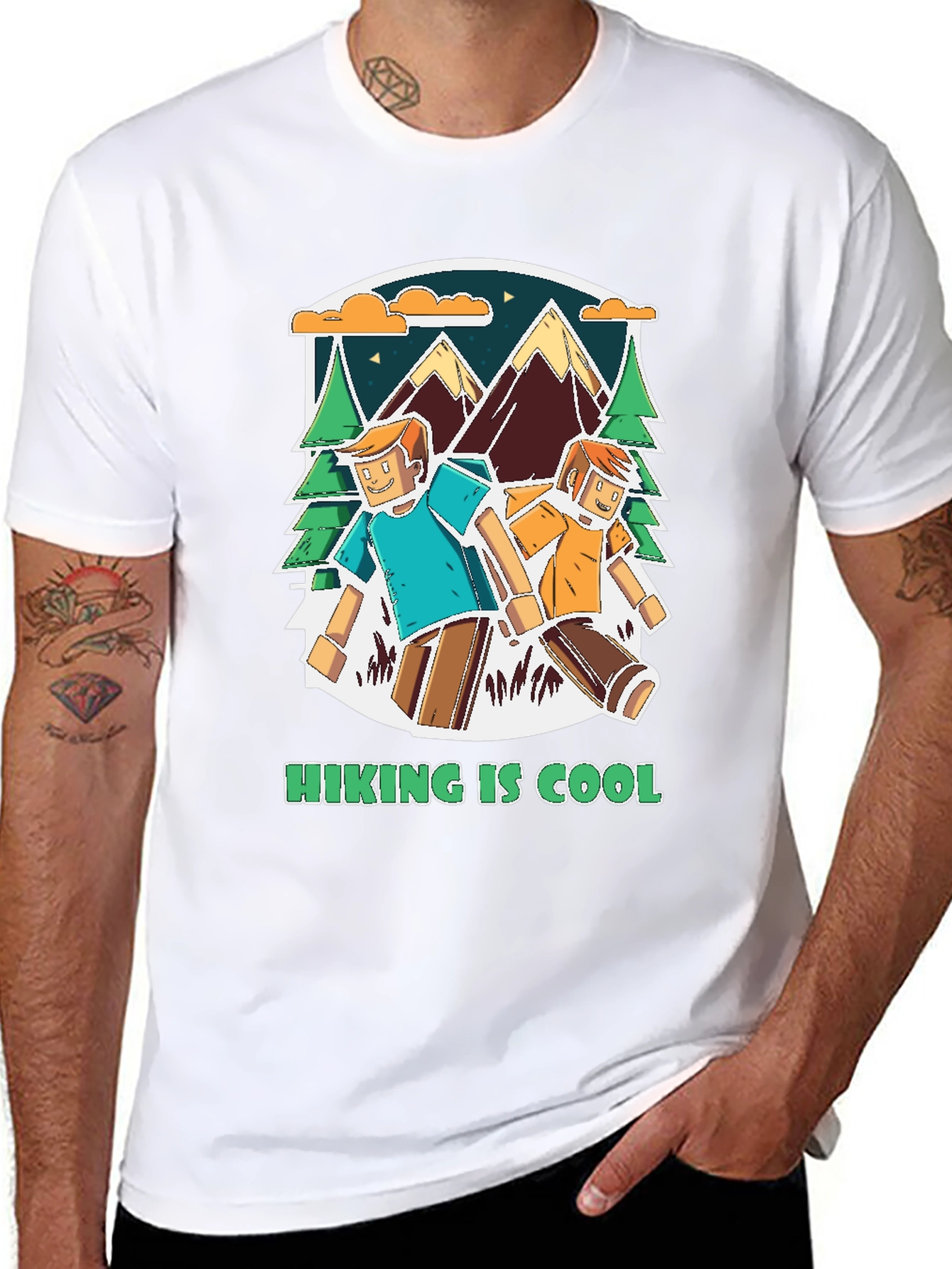 Hiking is Cool Graphic Tee