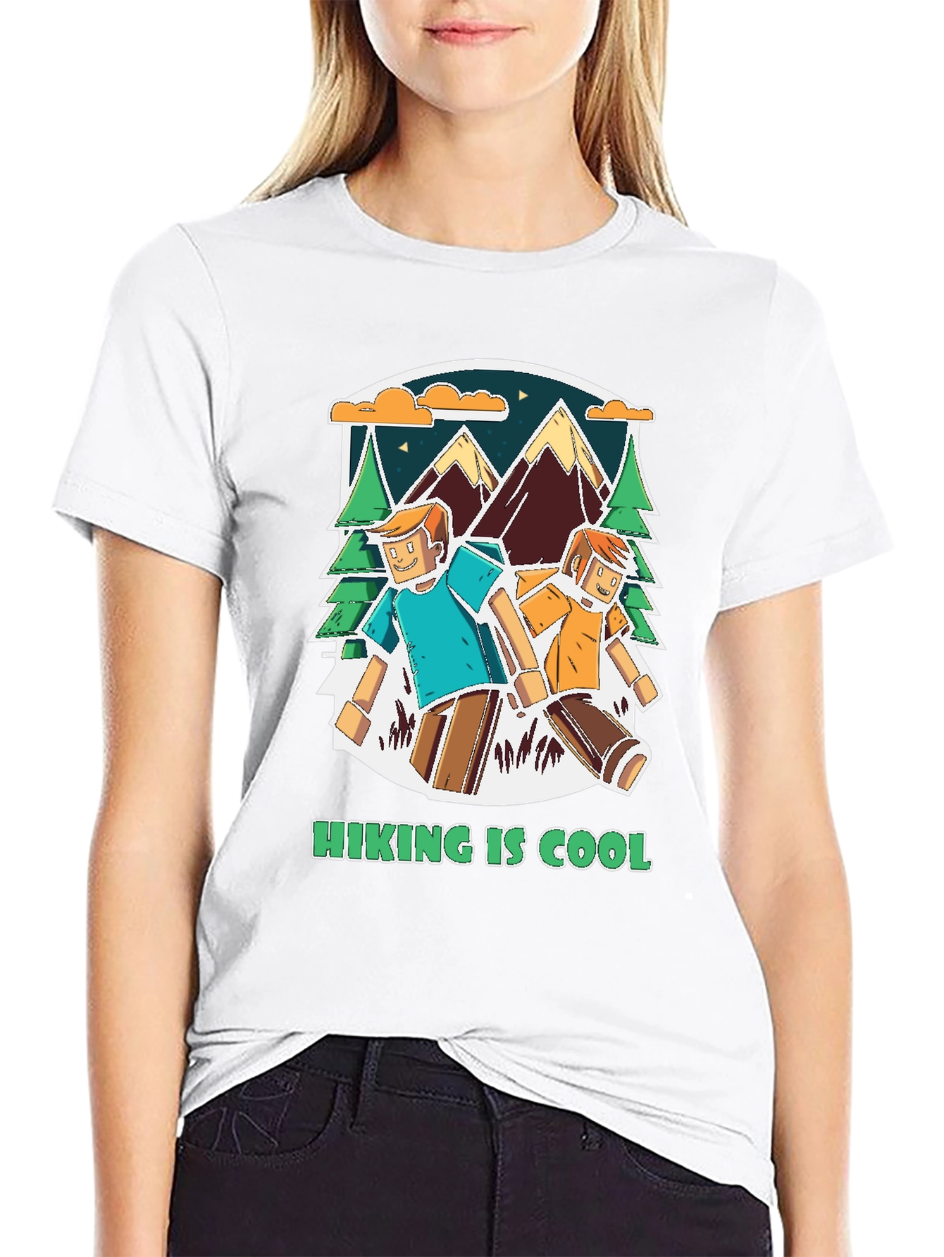 Hiking is Cool Graphic Tee