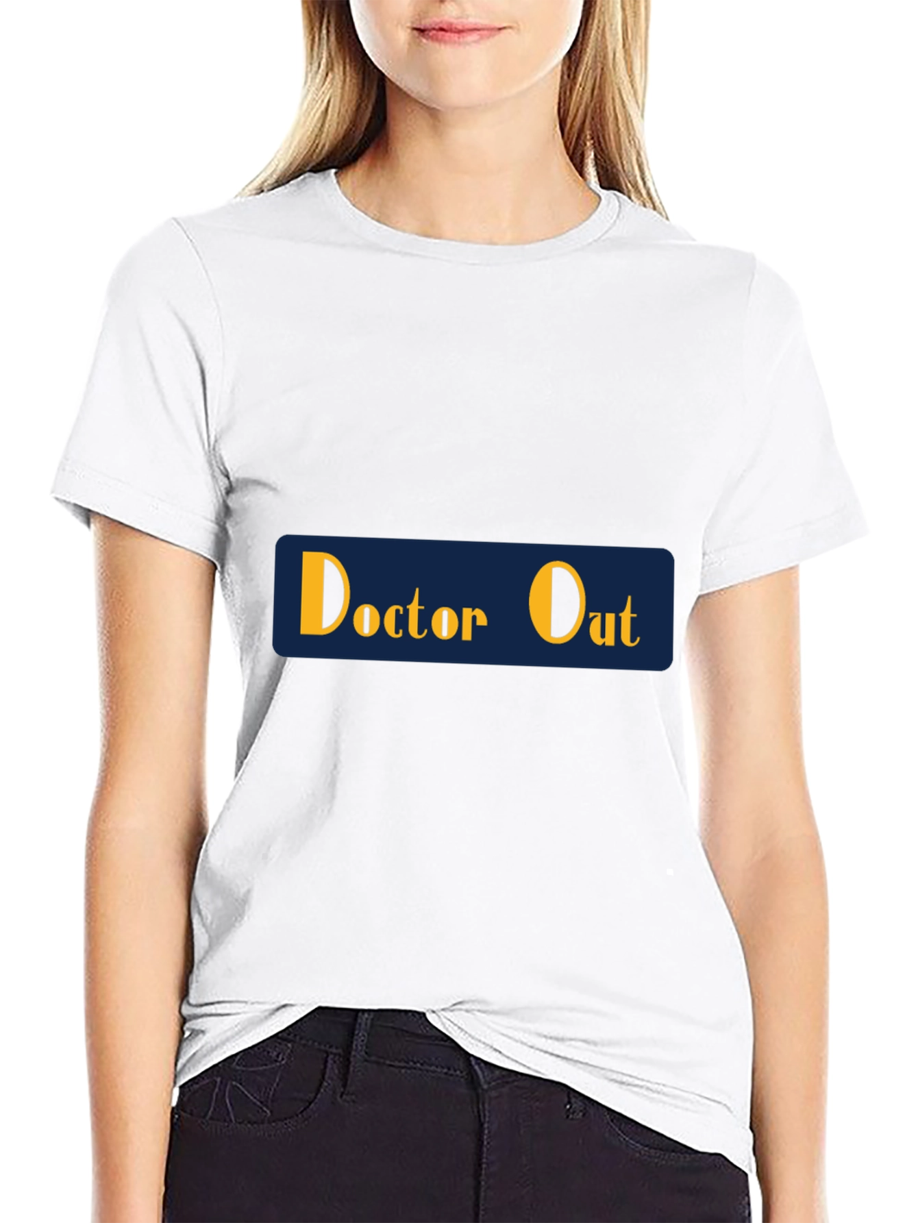 Doctor Out Mens Black Graphic T-Shirt