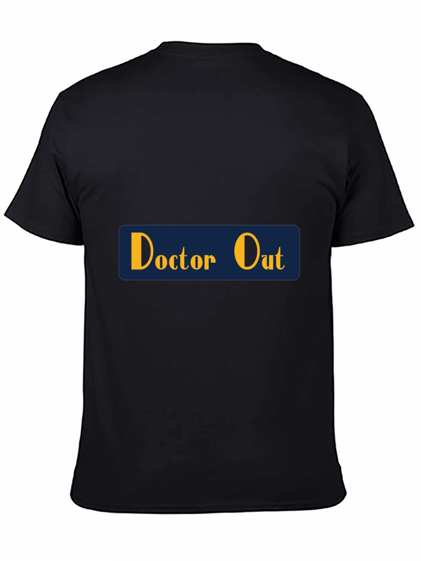 Doctor Out Mens Black Graphic T-Shirt