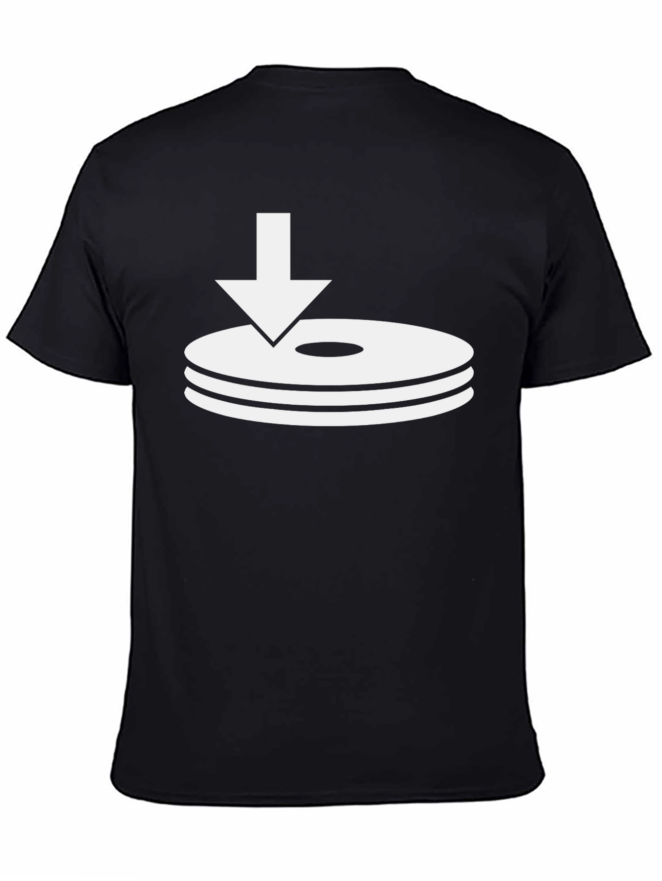 Download Discs Graphic Black T-Shirt