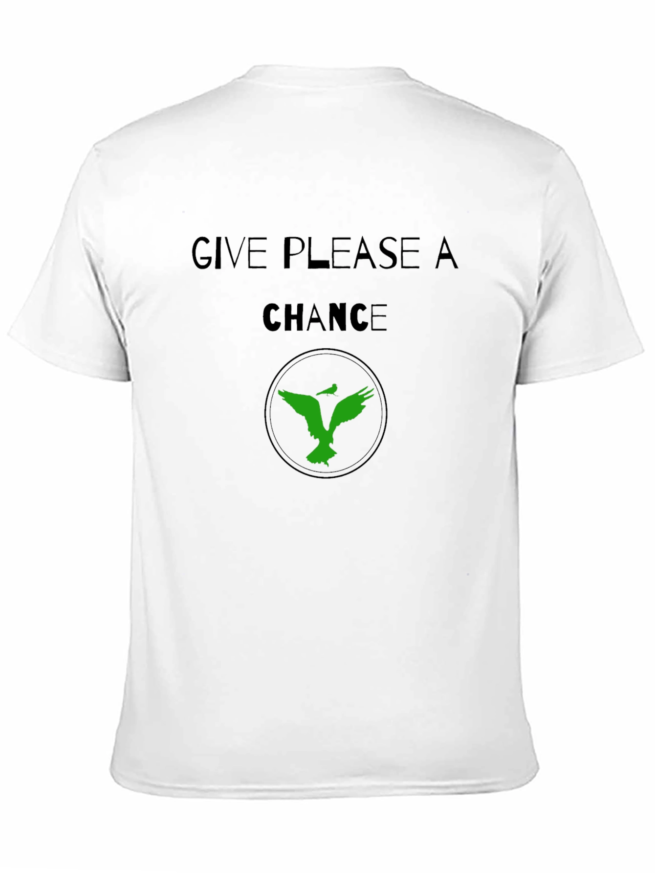 Give Chance Graphic Tee - Soft Black Cotton Shirt