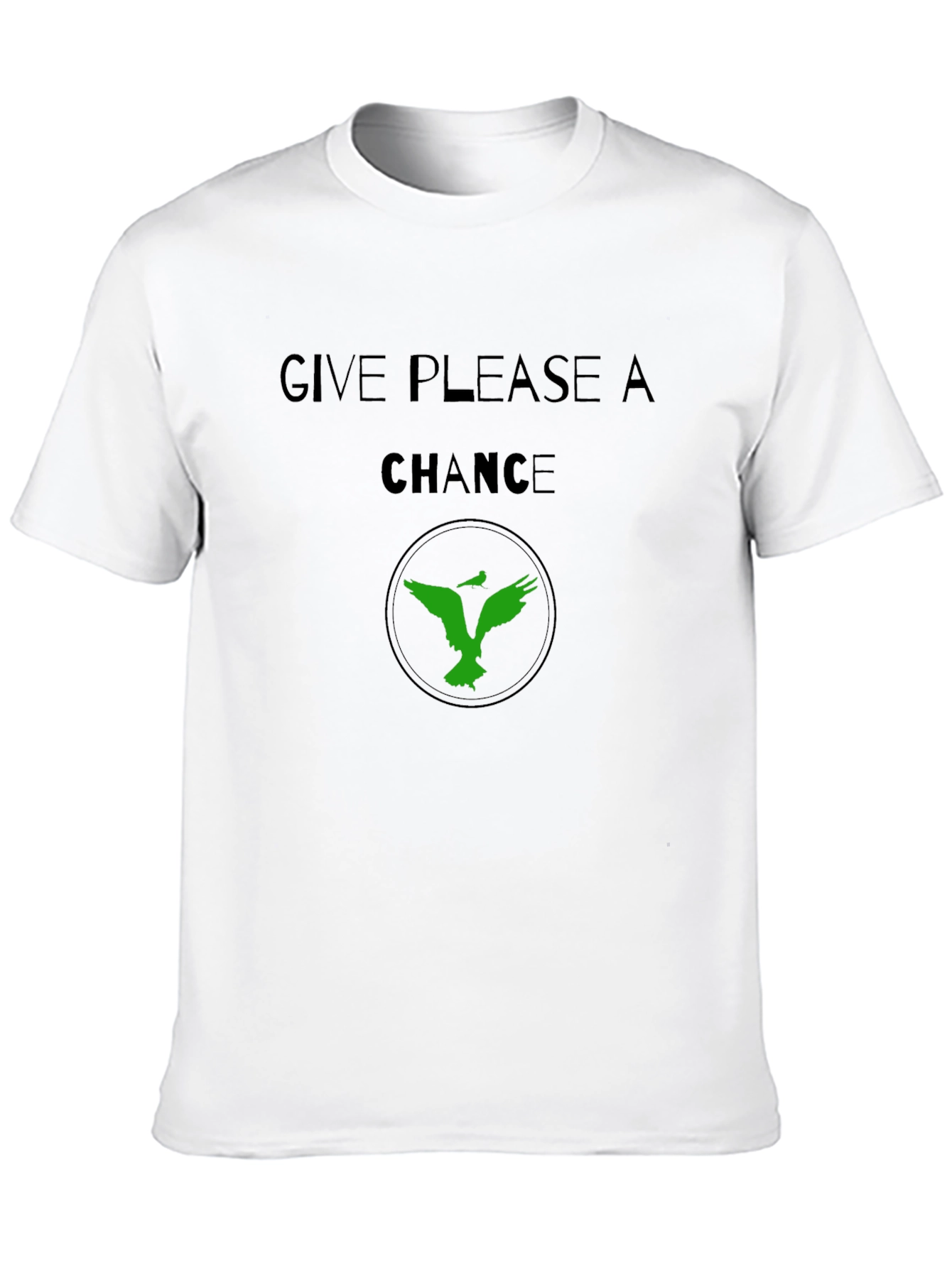 Give Chance Graphic Tee - Soft Black Cotton Shirt