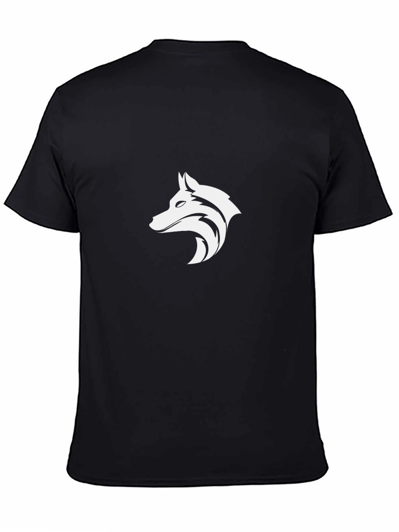 Black Wolf Graphic Tee - Stylish Mens T-Shirt