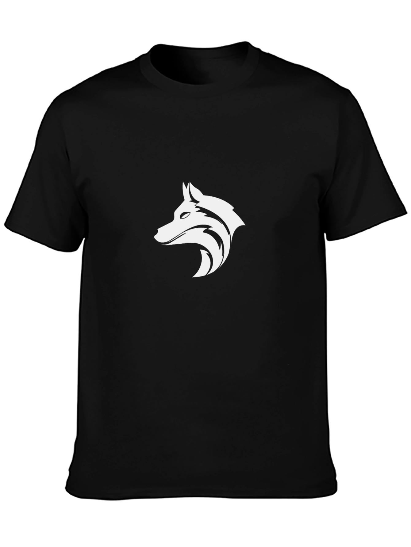 Black Wolf Graphic Tee - Stylish Mens T-Shirt