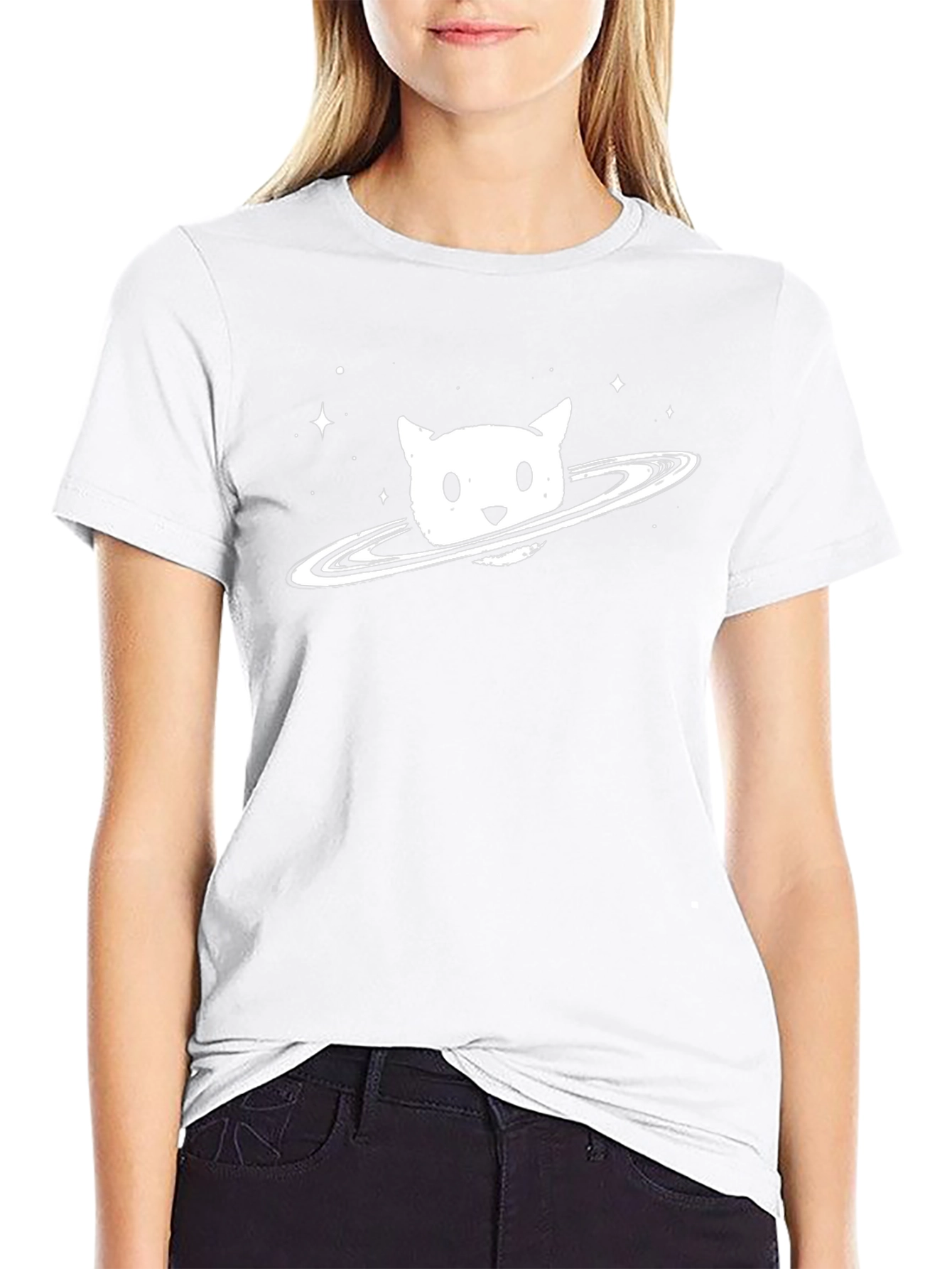 Cosmic Cat T-Shirt - Unique Space Design