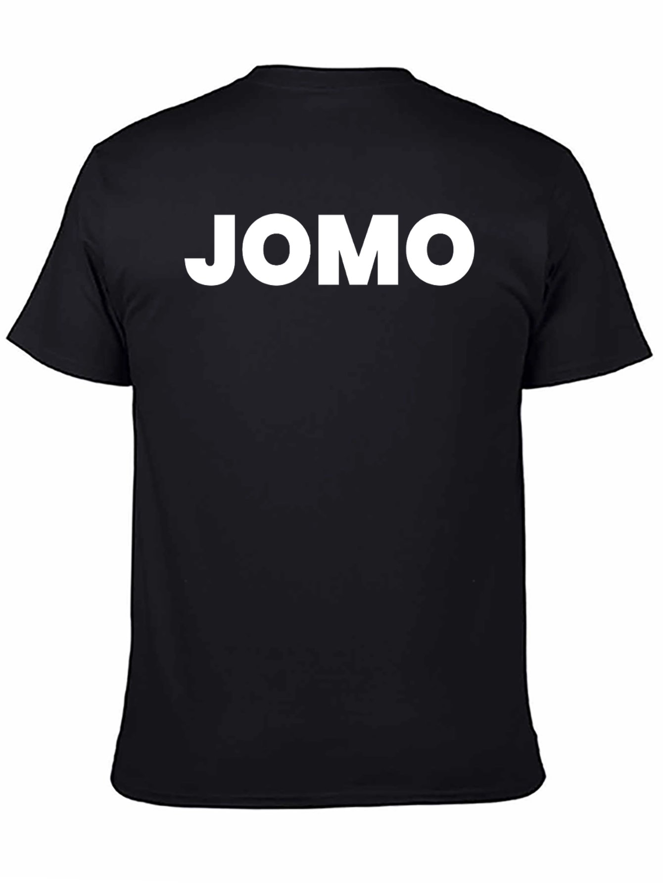 JOMO Graphic Tee - Black Crew Neck T-Shirt