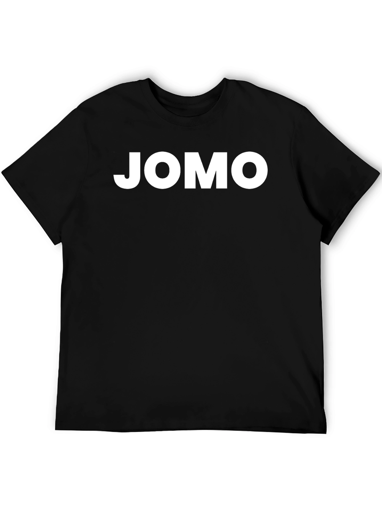 JOMO Graphic Tee - Black Crew Neck T-Shirt
