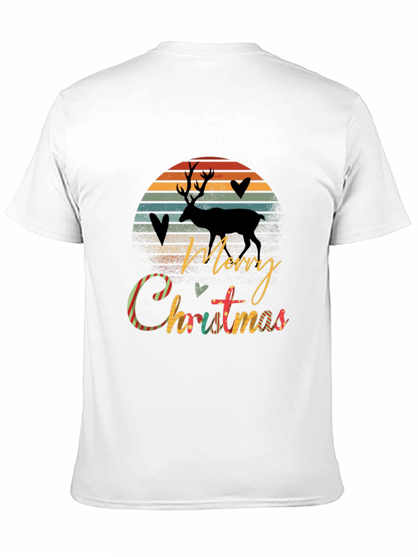 Merry Christmas Deer Graphic Tee