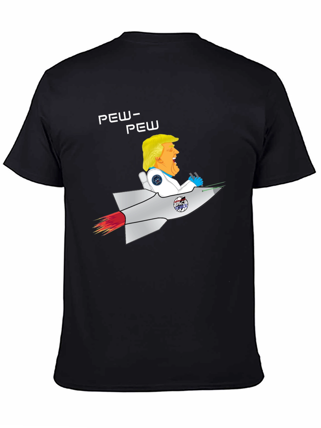 Trump Space Rocket Pew Pew T-Shirt