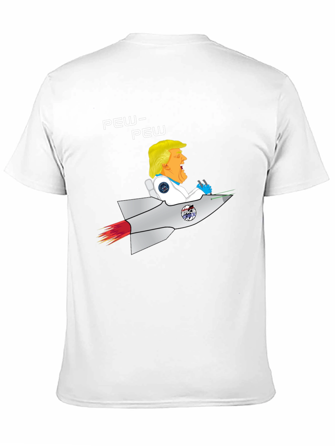 Trump Space Rocket Pew Pew T-Shirt