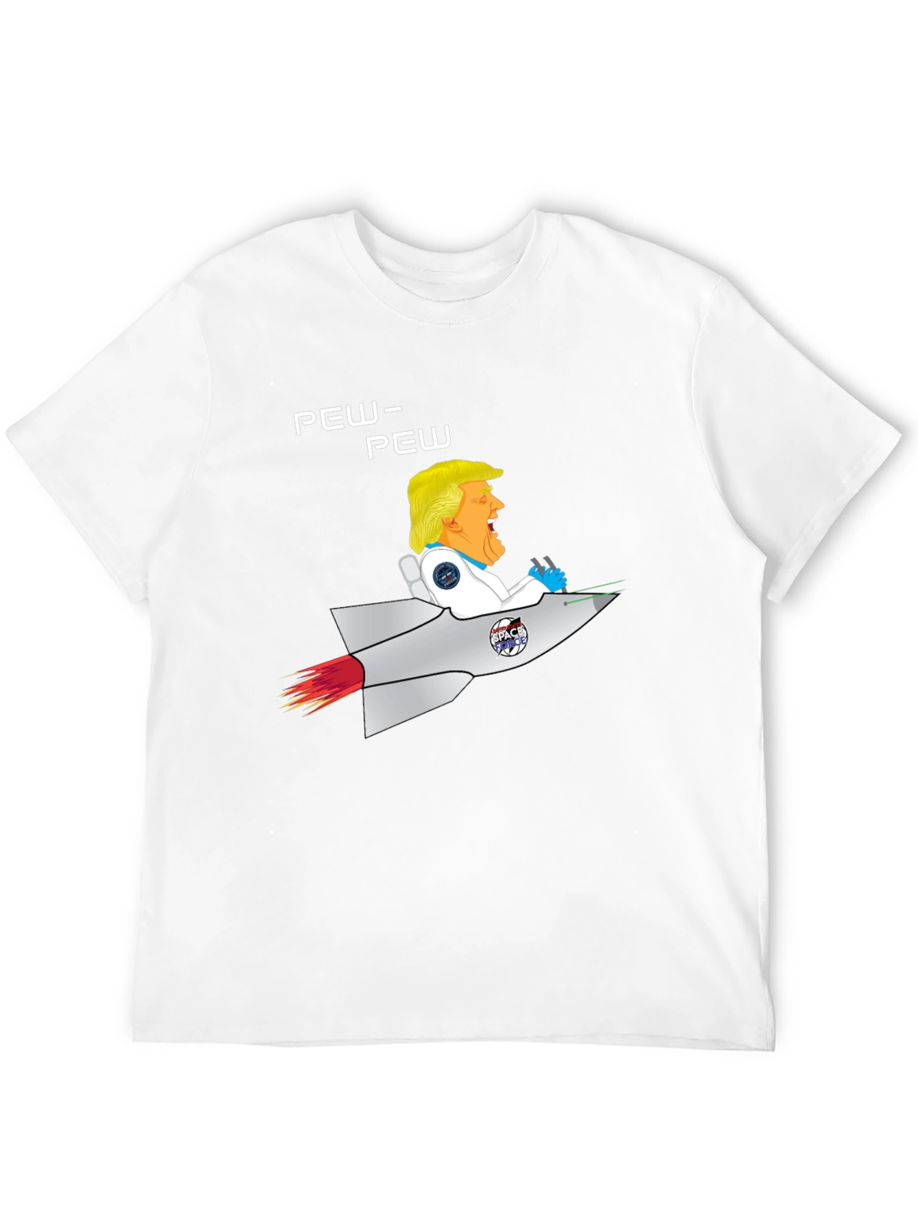 Trump Space Rocket Pew Pew T-Shirt