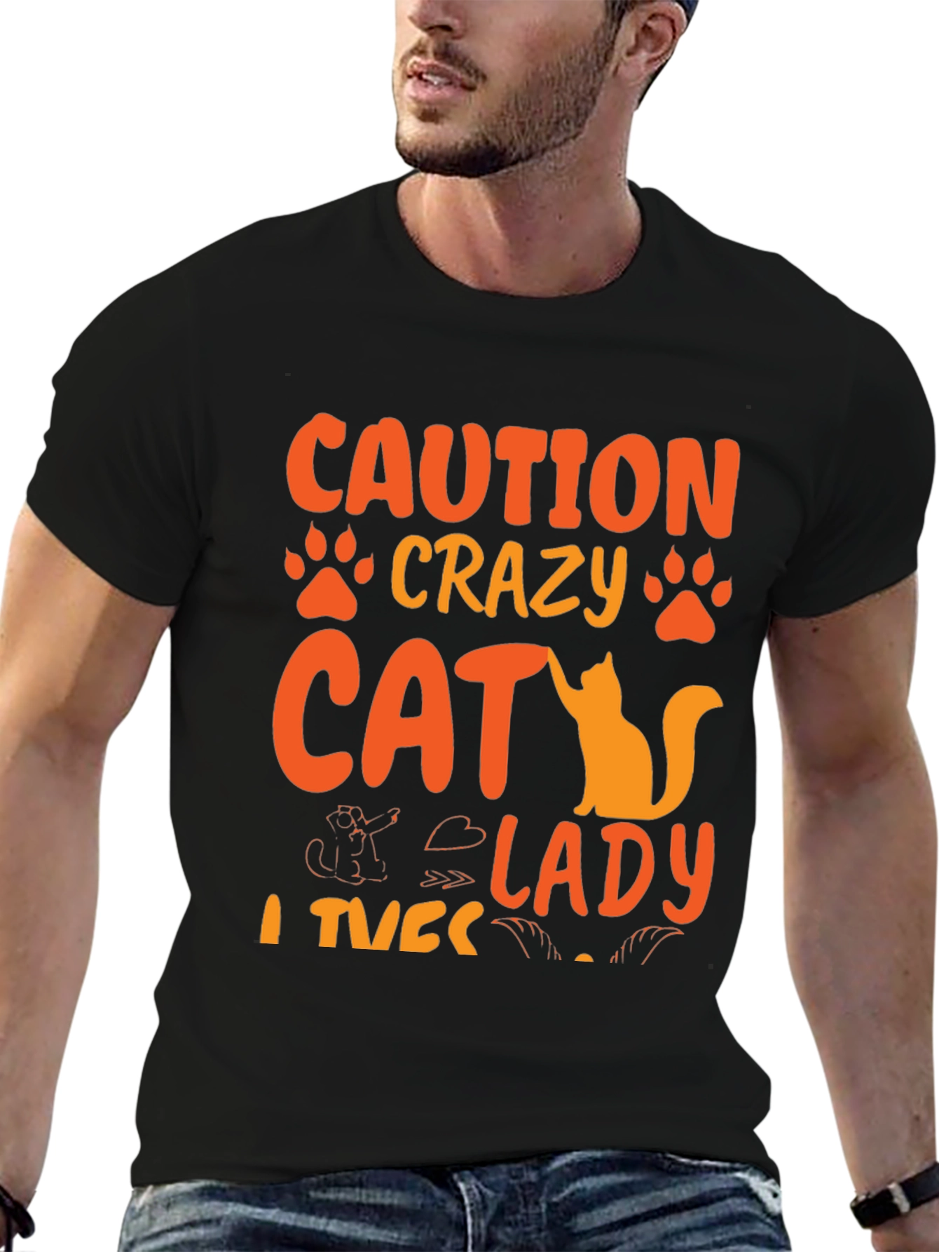 Crazy Cat Lady T-Shirt - Novelty Graphic Tee