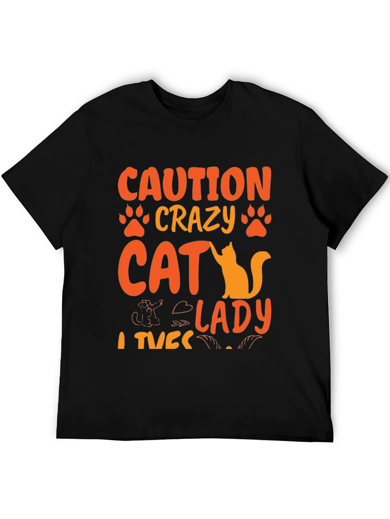 Crazy Cat Lady T-Shirt - Novelty Graphic Tee