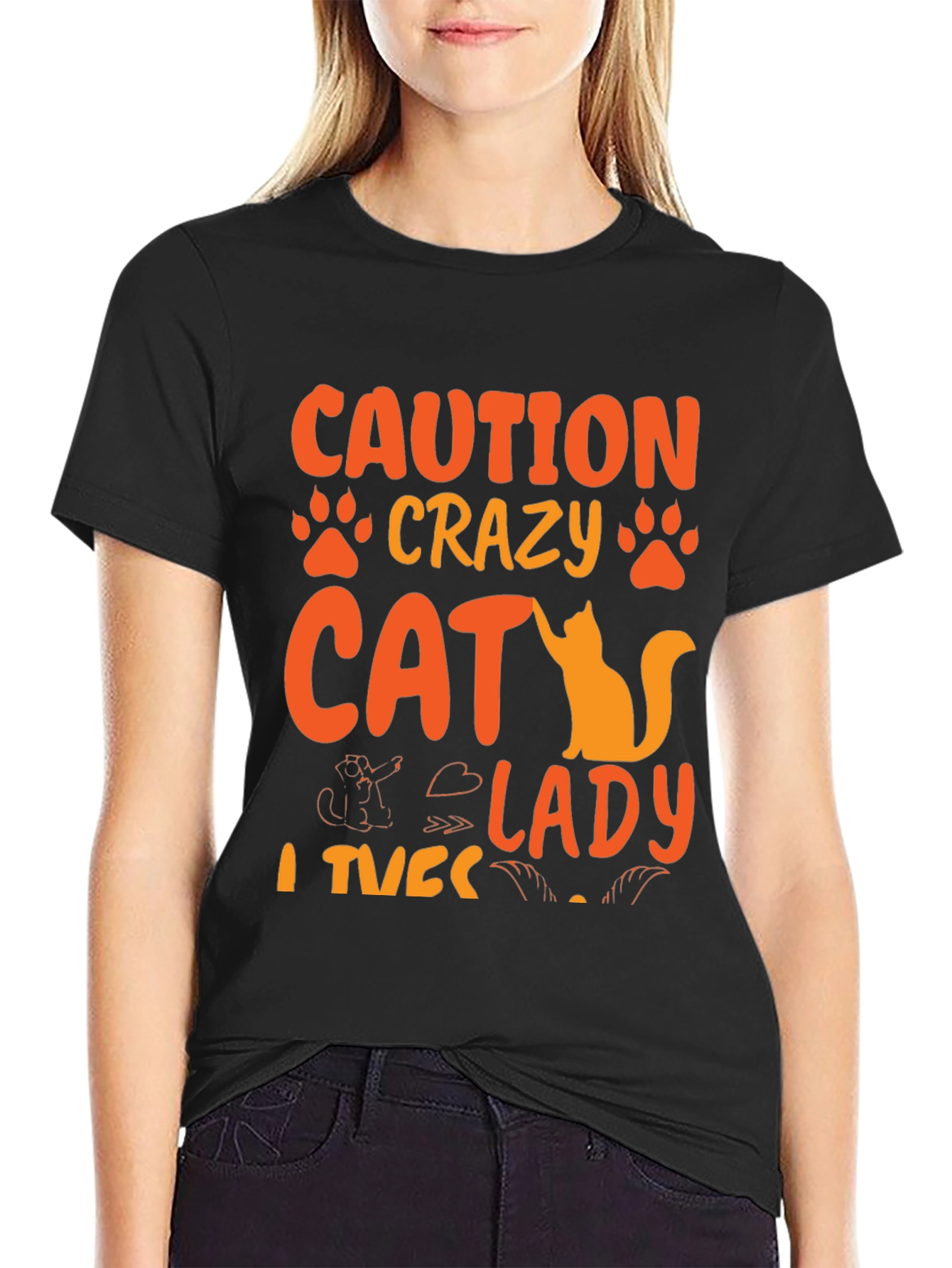 Crazy Cat Lady T-Shirt - Novelty Graphic Tee