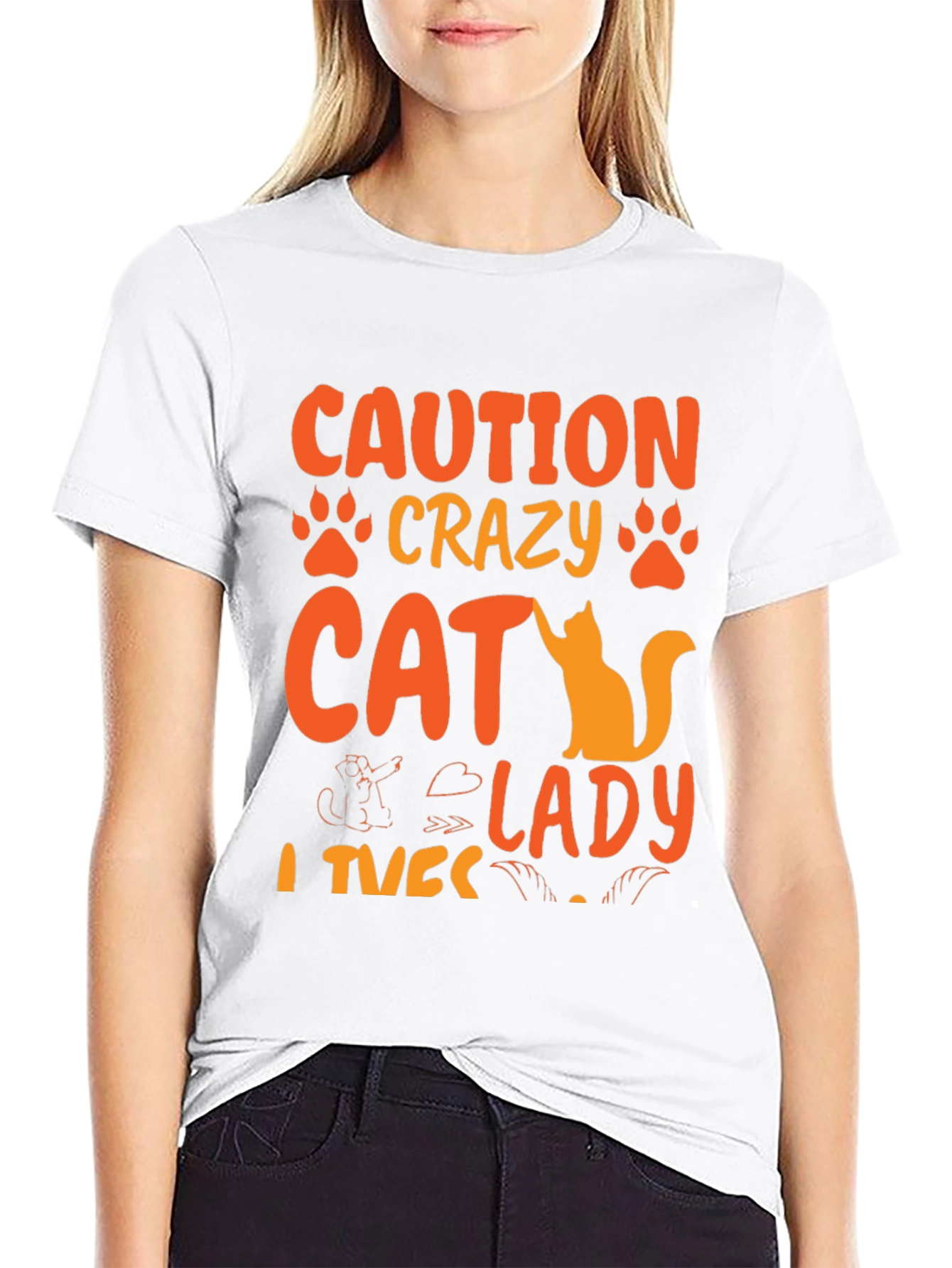 Crazy Cat Lady T-Shirt - Novelty Graphic Tee