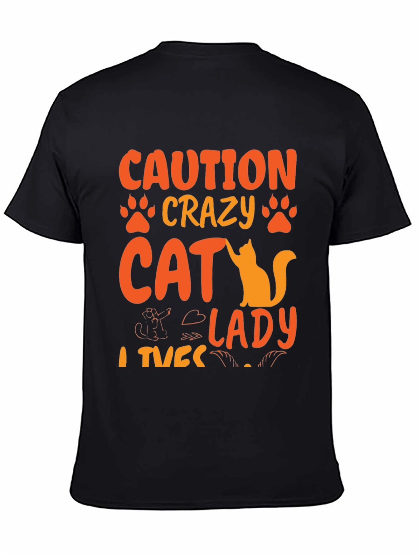 Crazy Cat Lady T-Shirt - Novelty Graphic Tee