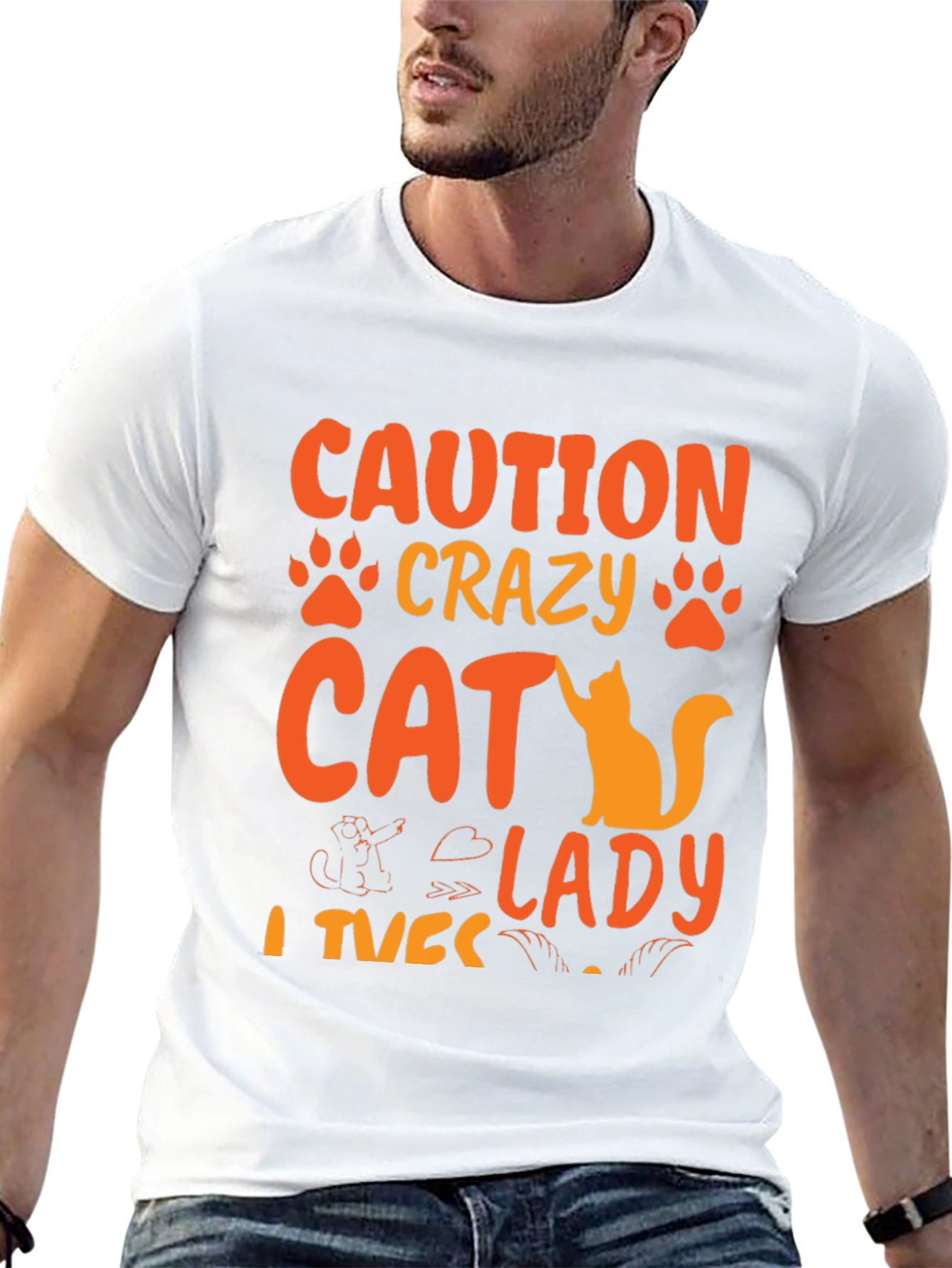 Crazy Cat Lady T-Shirt - Novelty Graphic Tee