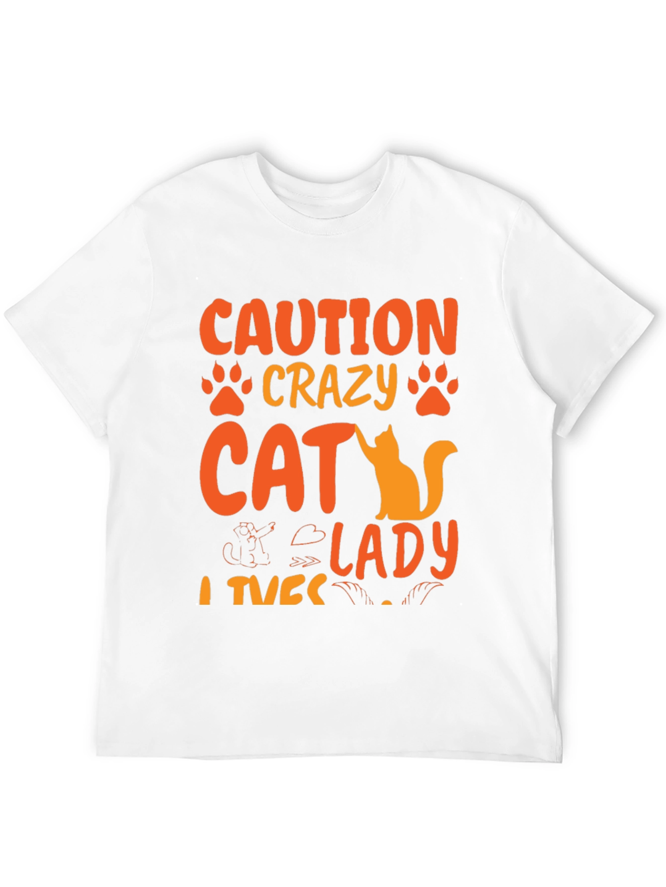 Crazy Cat Lady T-Shirt - Novelty Graphic Tee