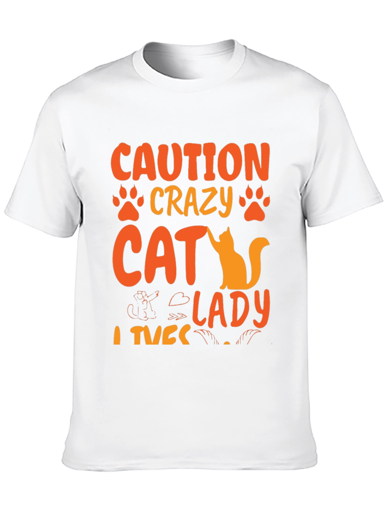 Crazy Cat Lady T-Shirt - Novelty Graphic Tee