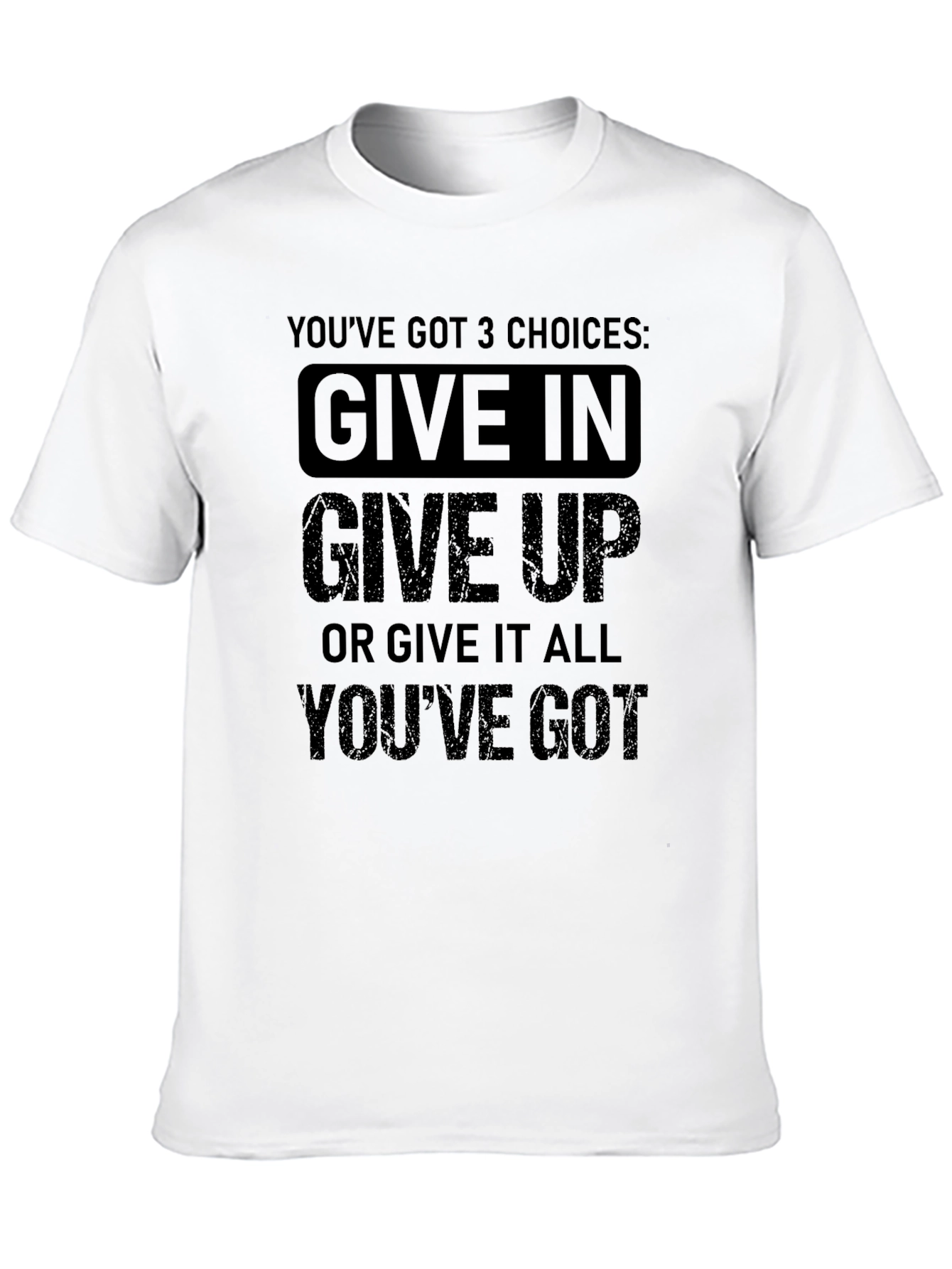 Motivational T-Shirt: Youve Got 3 Choices!