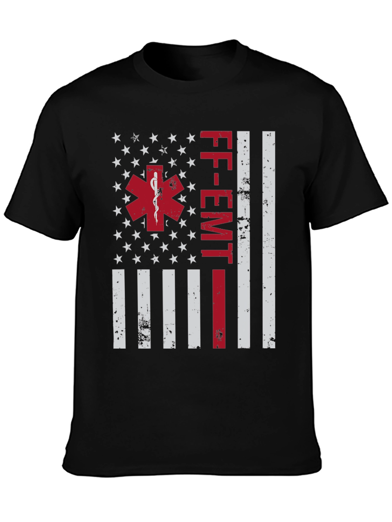 FF-EMT American Flag Graphic T-Shirt