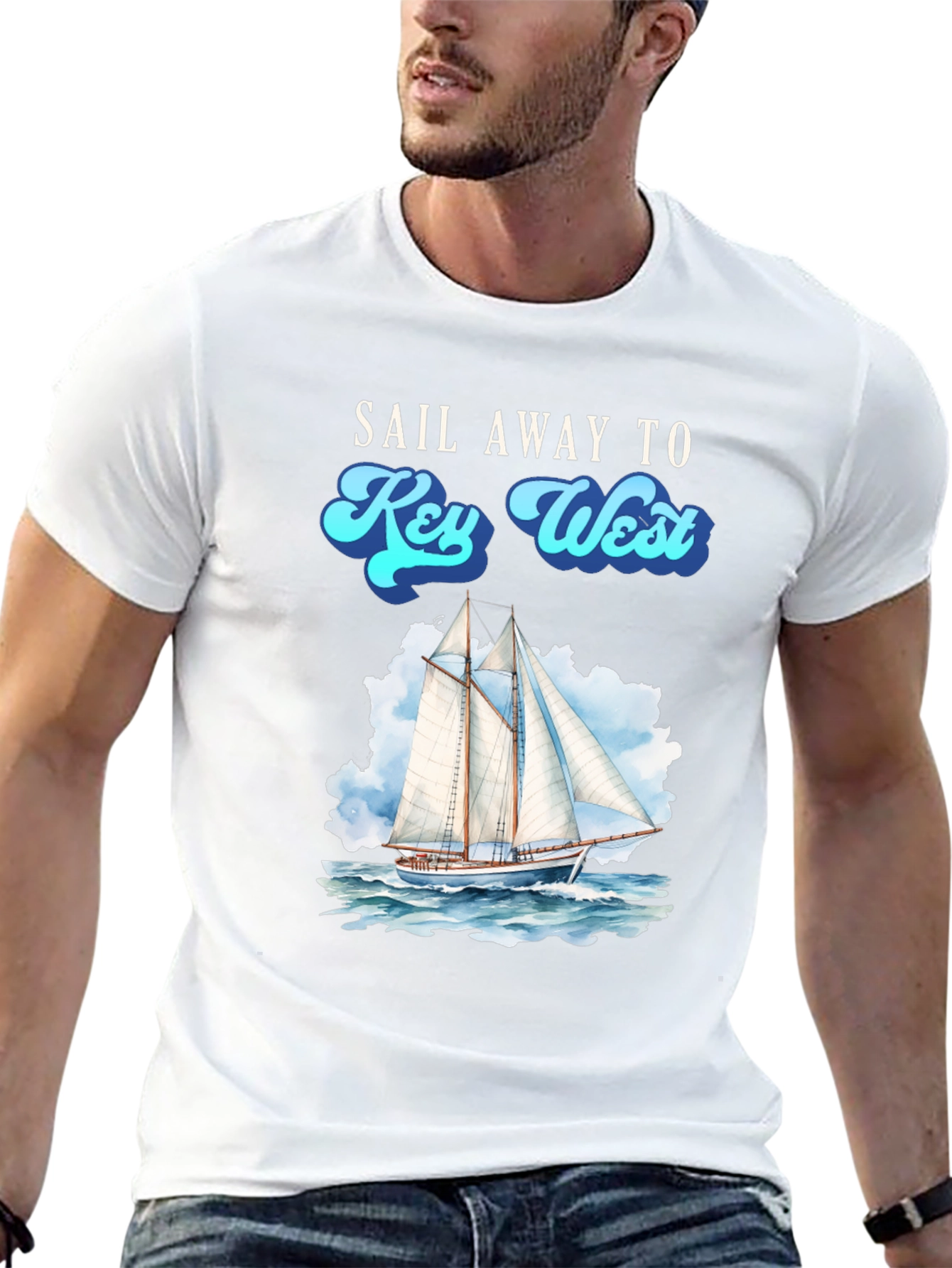 Sail Away to Key West T-Shirt - Nautical Tee