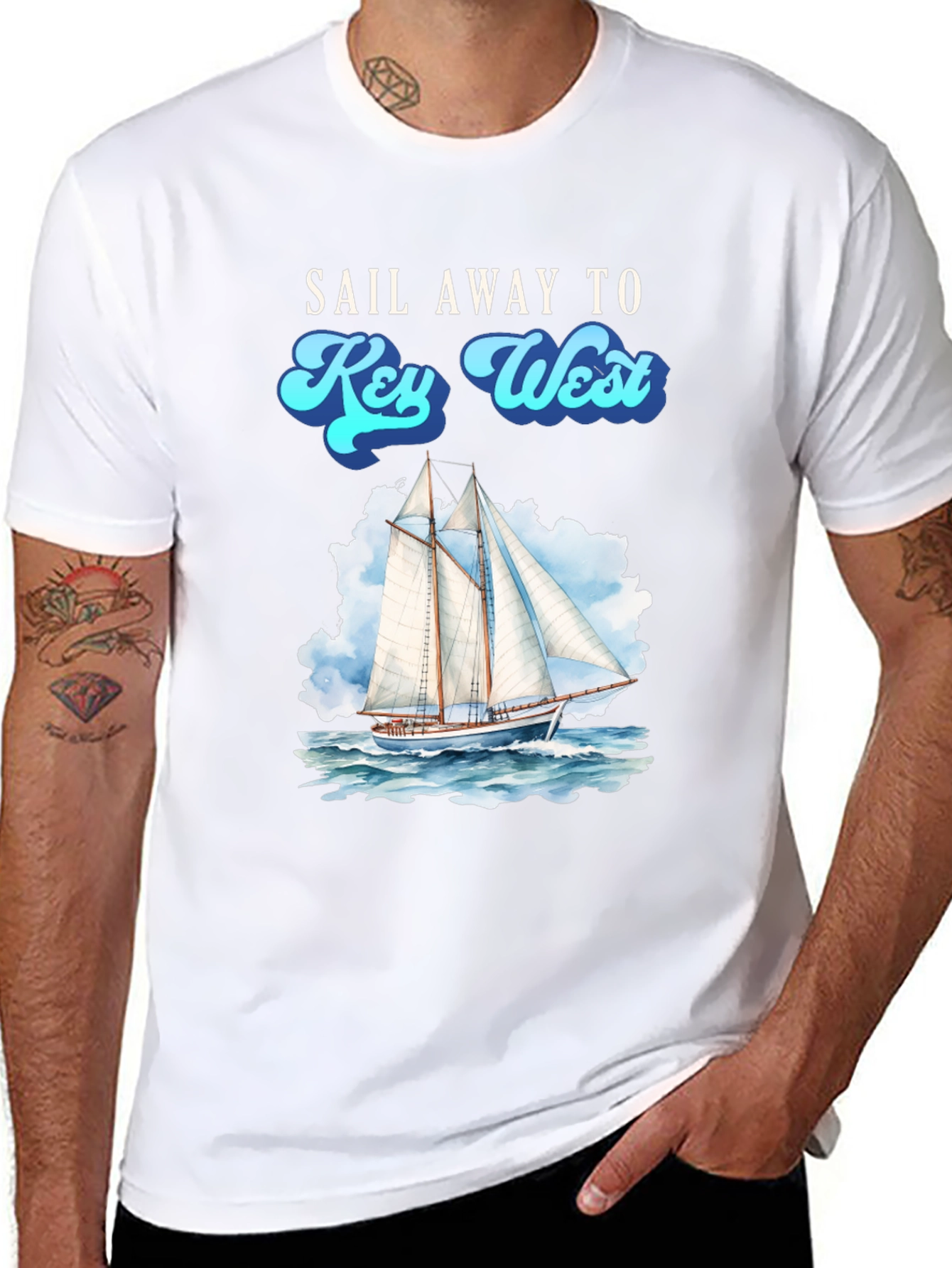 Sail Away to Key West T-Shirt - Nautical Tee