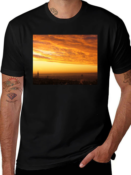 Sunset Cityscape Graphic T-Shirt