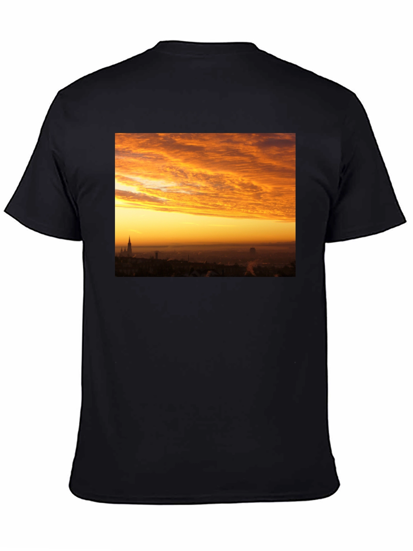 Sunset Cityscape Graphic T-Shirt