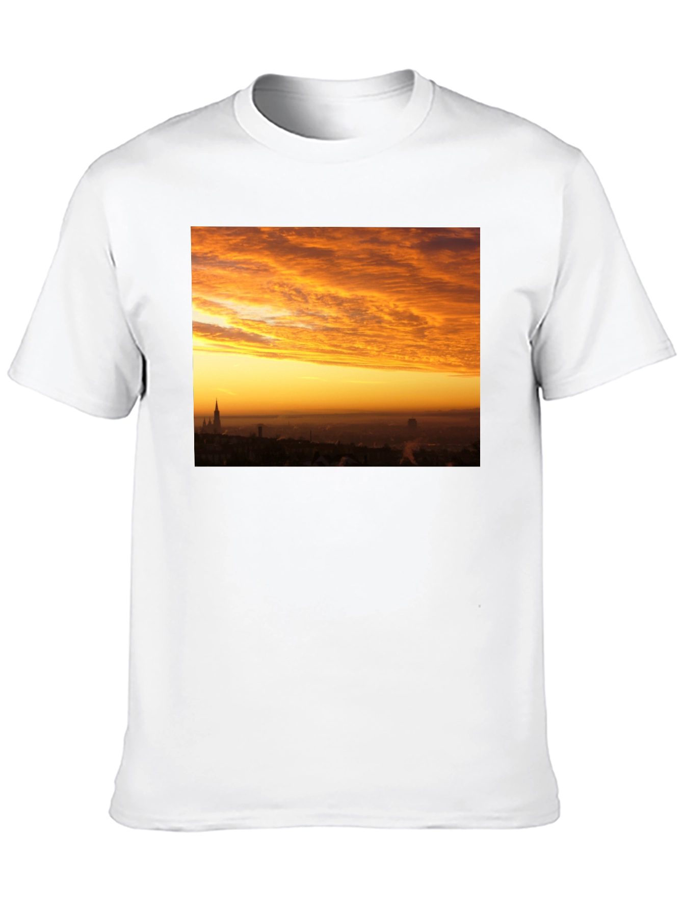Sunset Cityscape Graphic T-Shirt