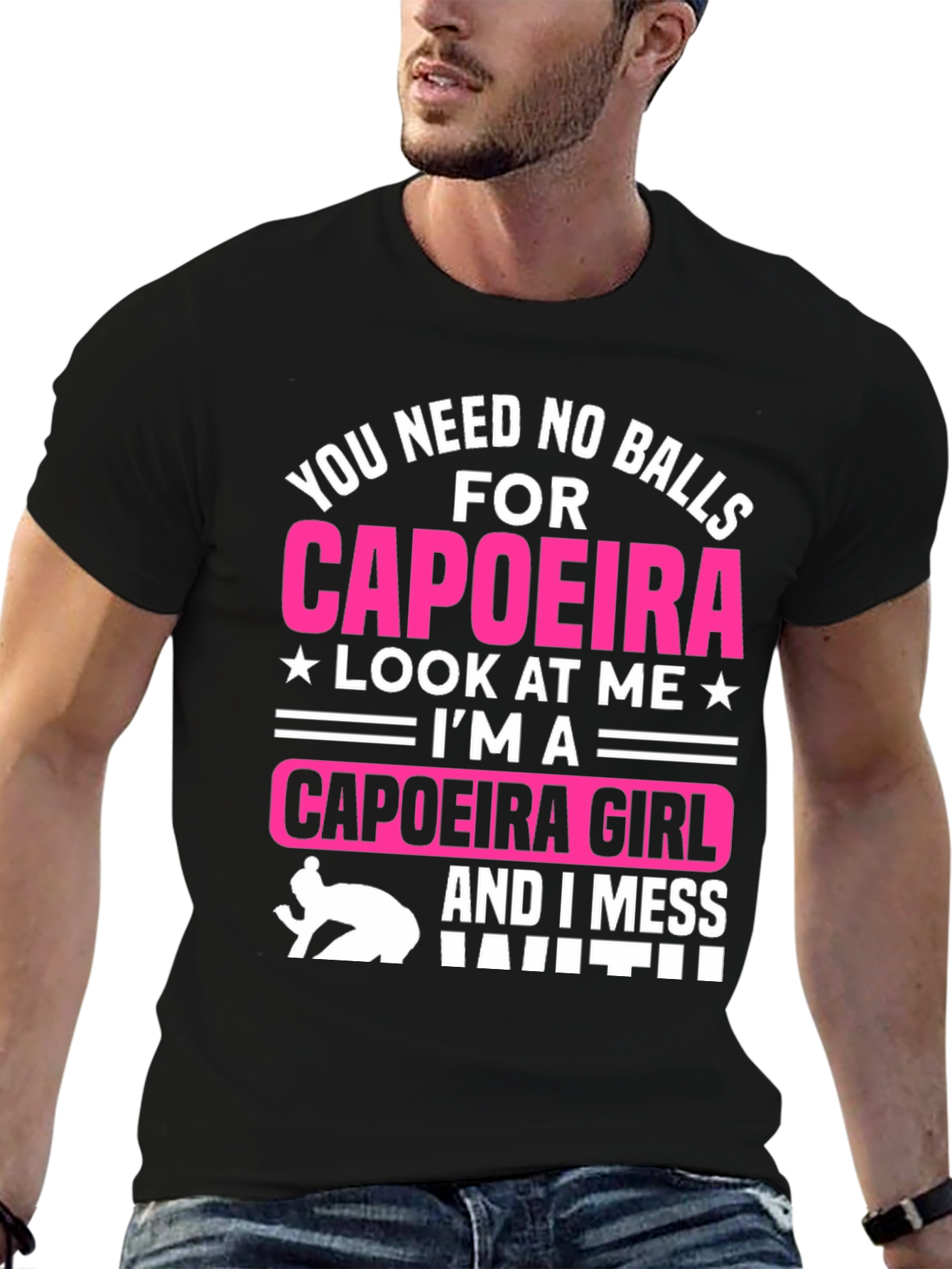 Capoeira Girl Graphic T-Shirt - Bold Statement Tee