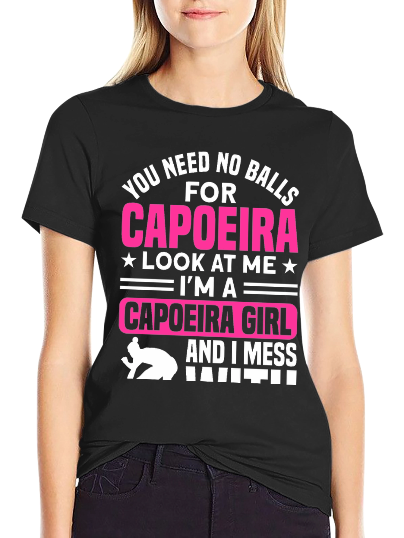 Capoeira Girl Graphic T-Shirt - Bold Statement Tee