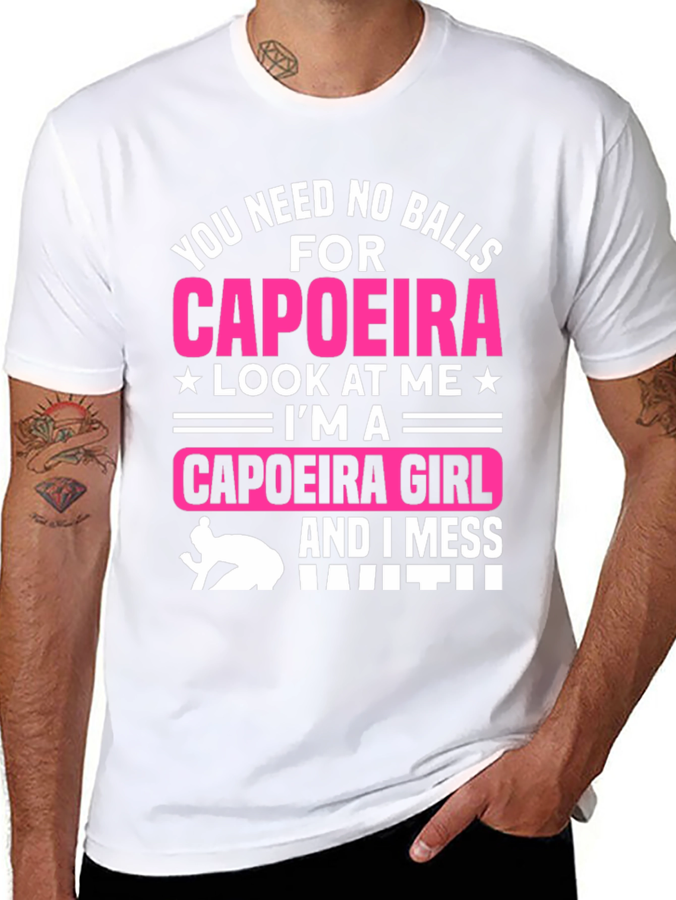Capoeira Girl Graphic T-Shirt - Bold Statement Tee