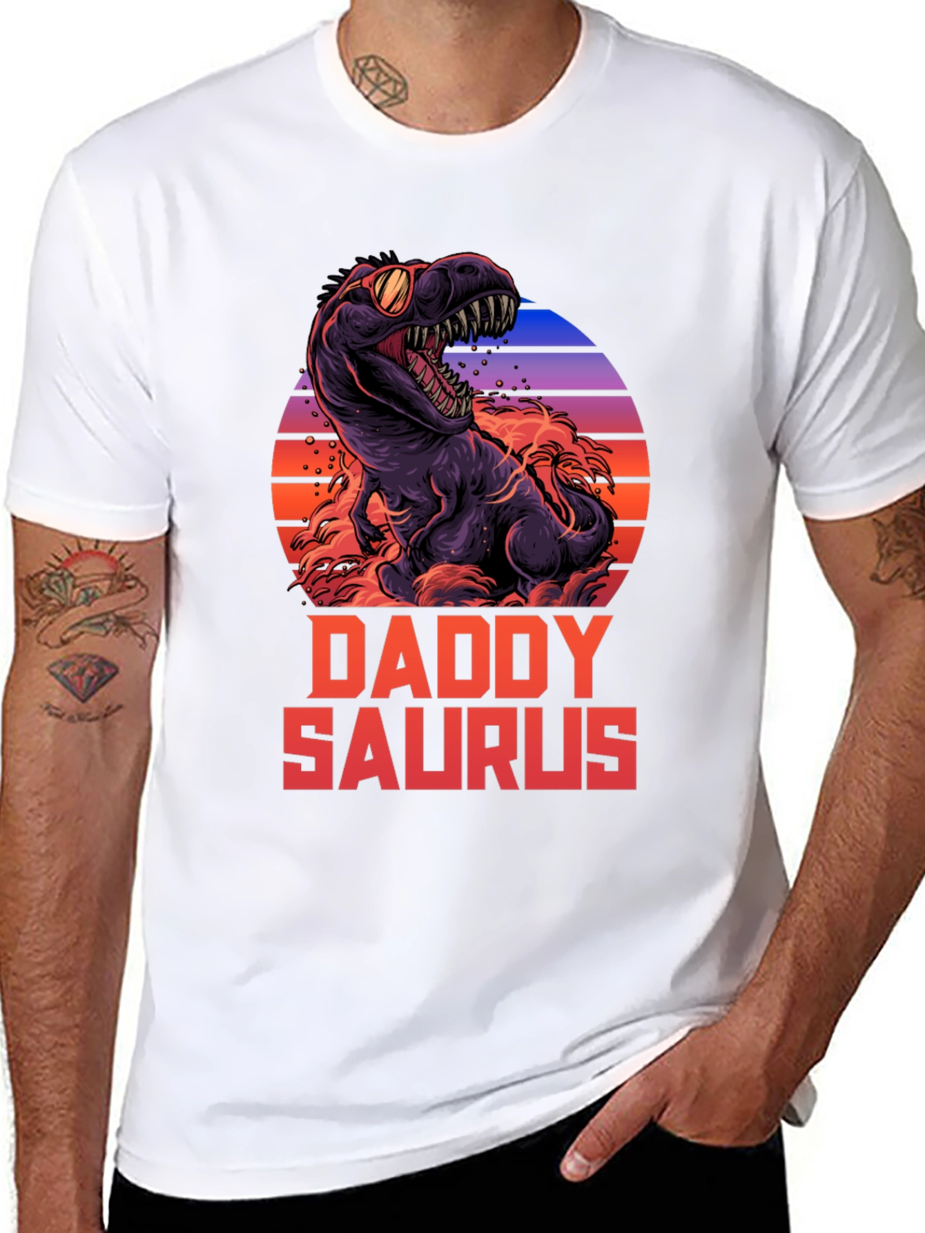 Daddy Saurus T-Shirt - Dino Dad Gift