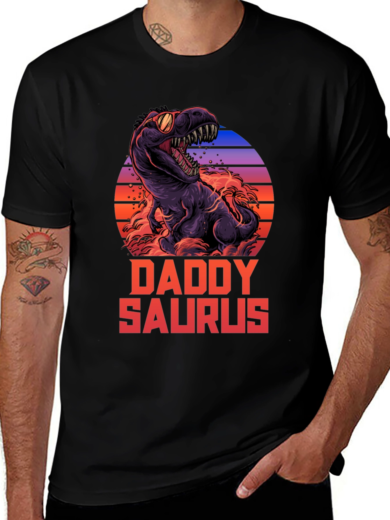 Daddy Saurus T-Shirt - Dino Dad Gift