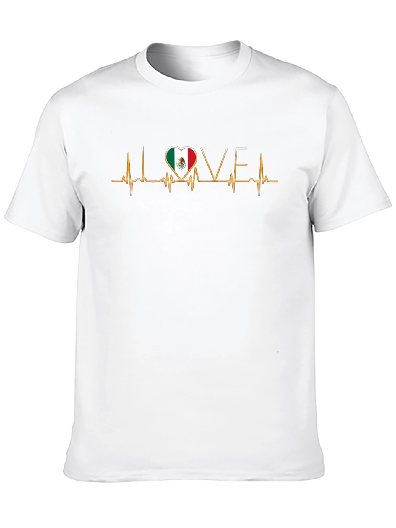 Mexico Love Heartbeat T-Shirt