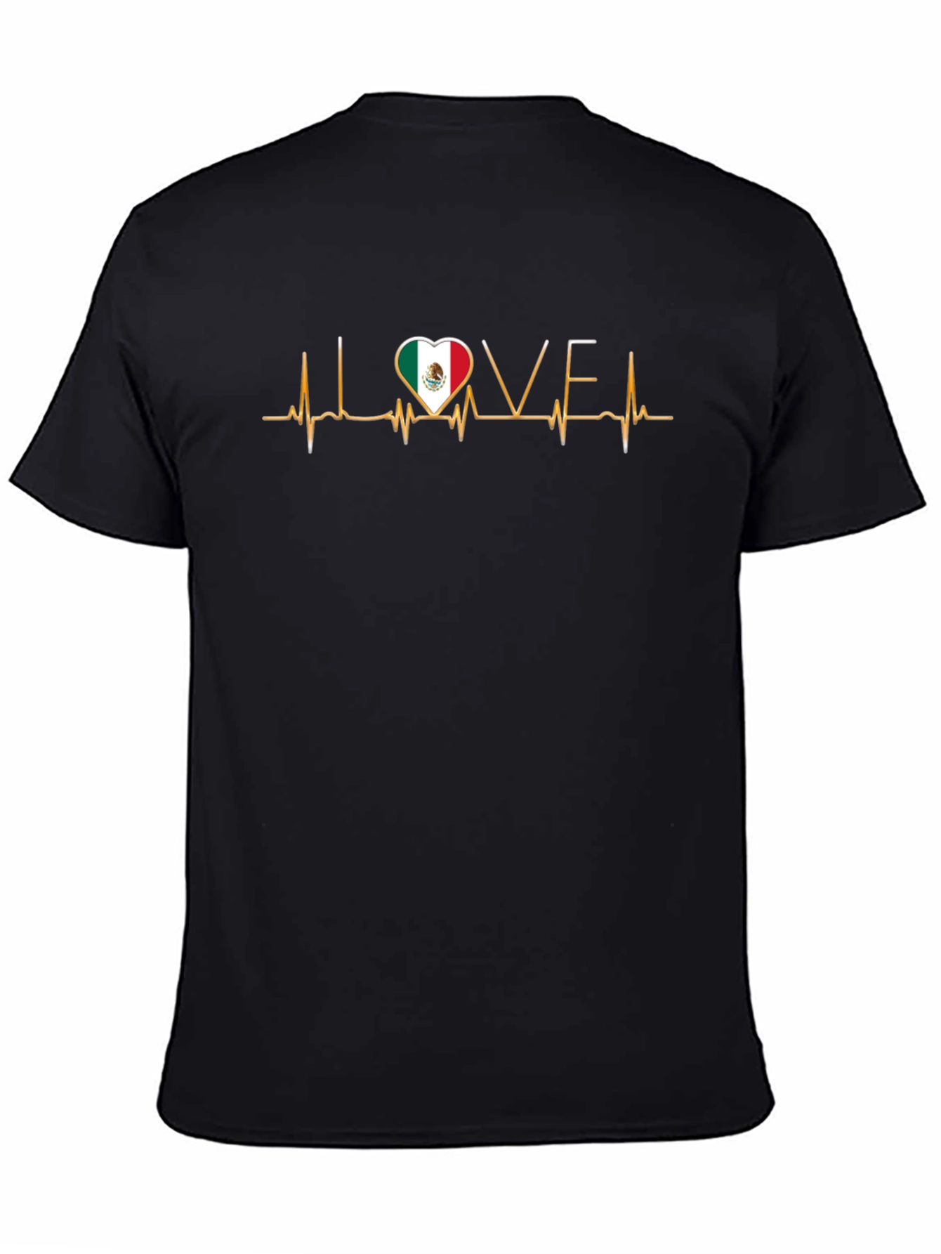 Mexico Love Heartbeat T-Shirt