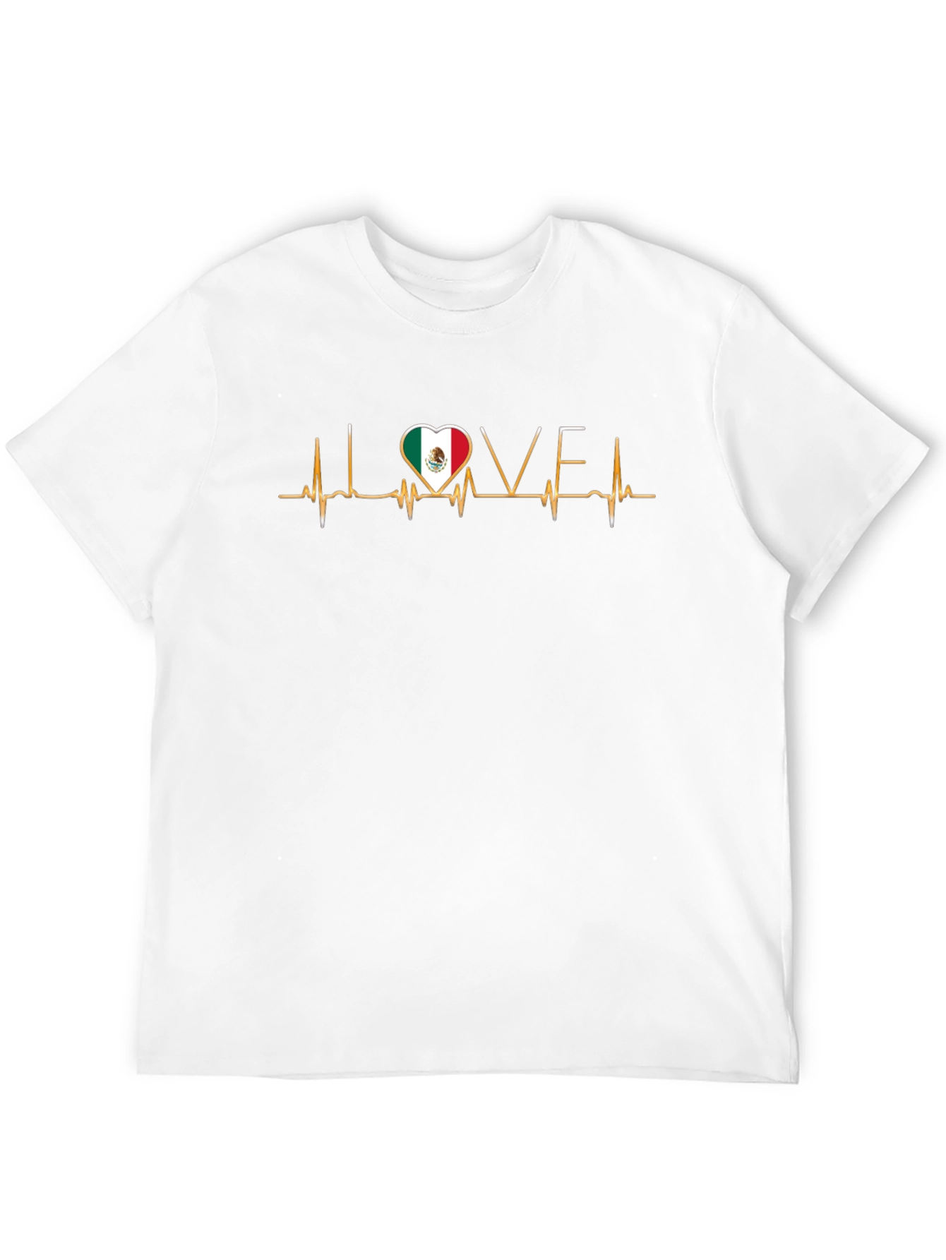 Mexico Love Heartbeat T-Shirt