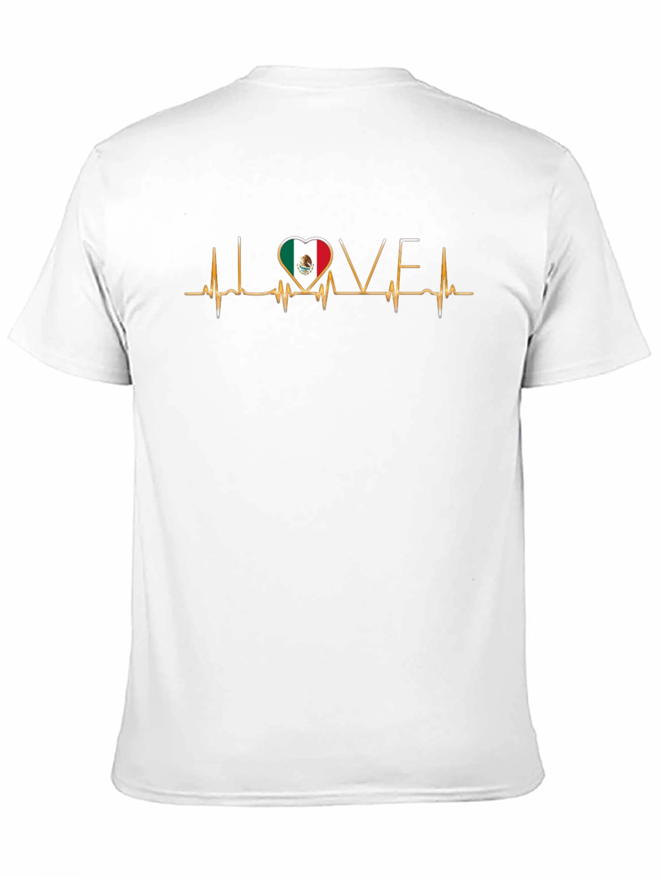 Mexico Love Heartbeat T-Shirt
