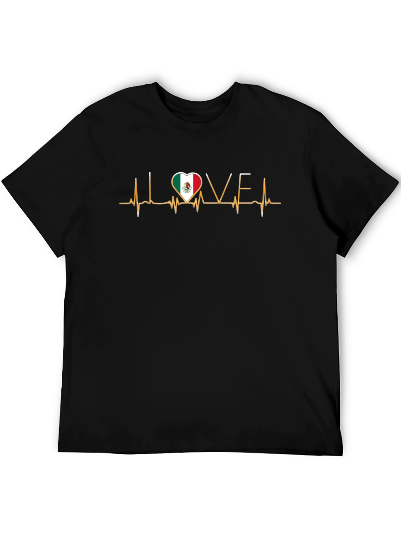 Mexico Love Heartbeat T-Shirt