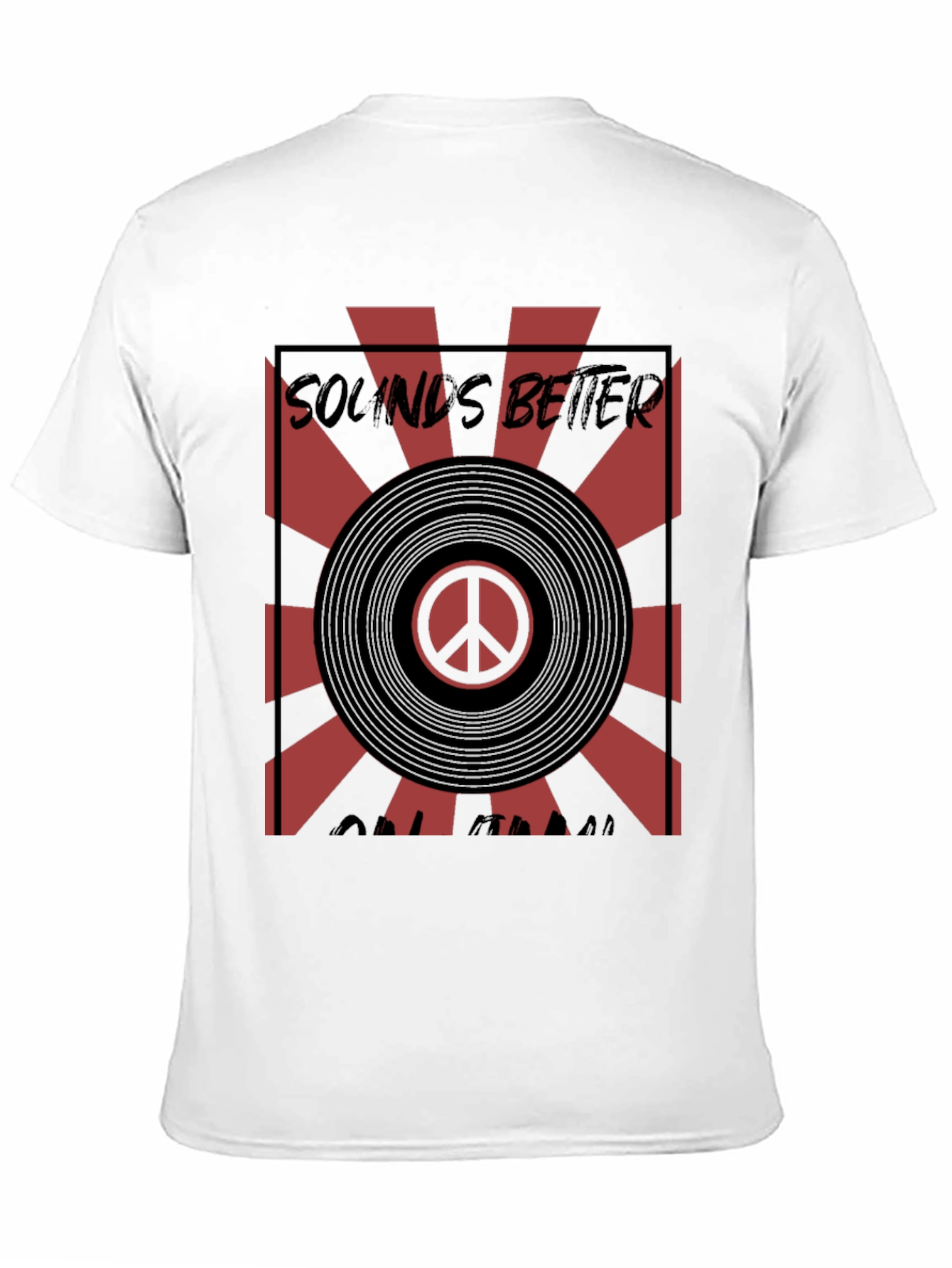 Sounds Better On Vinyl Mens Black T-Shirt