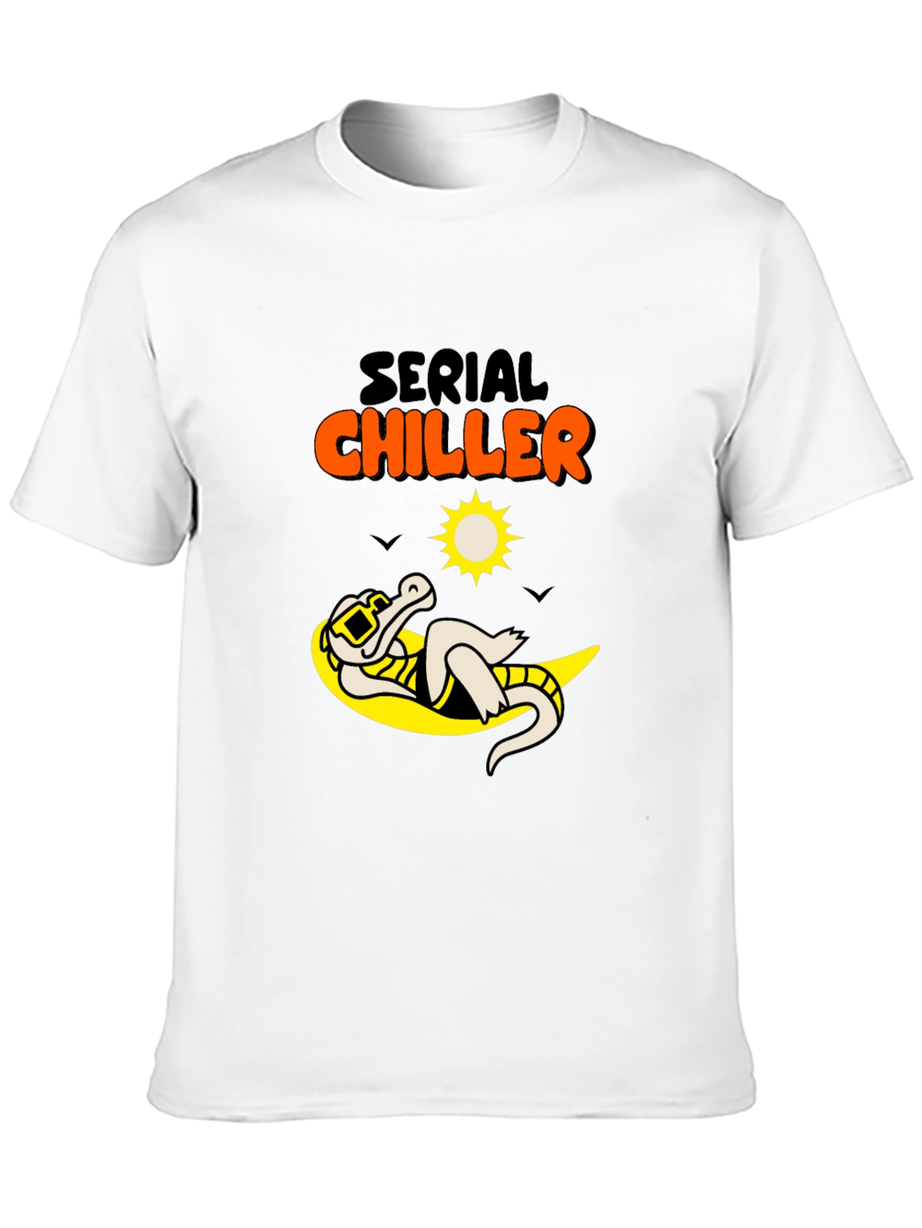 Serial Chiller Graphic Tee - Relaxed Alligator Design