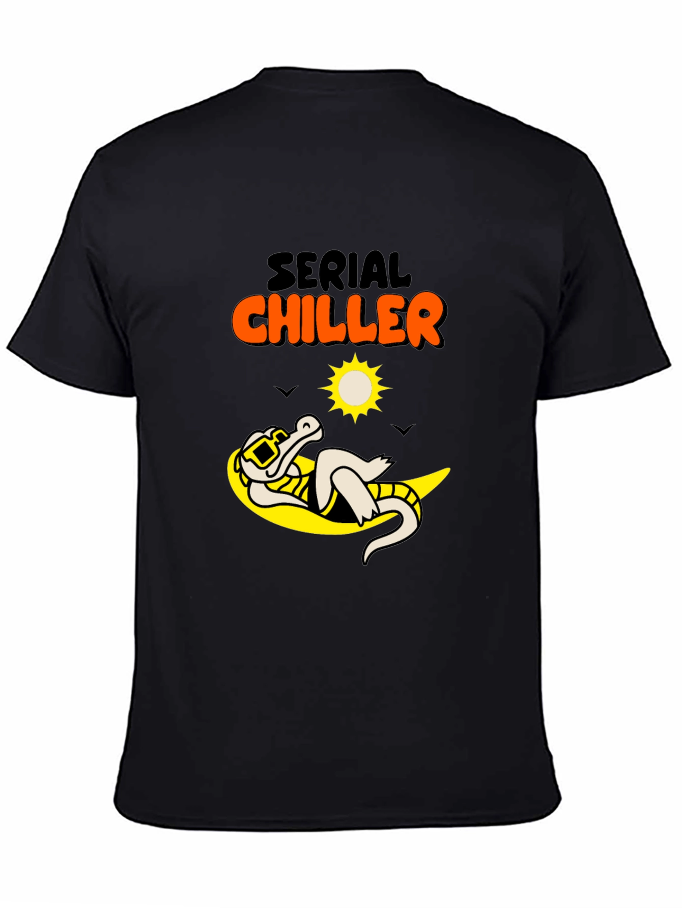 Serial Chiller Graphic Tee - Relaxed Alligator Design