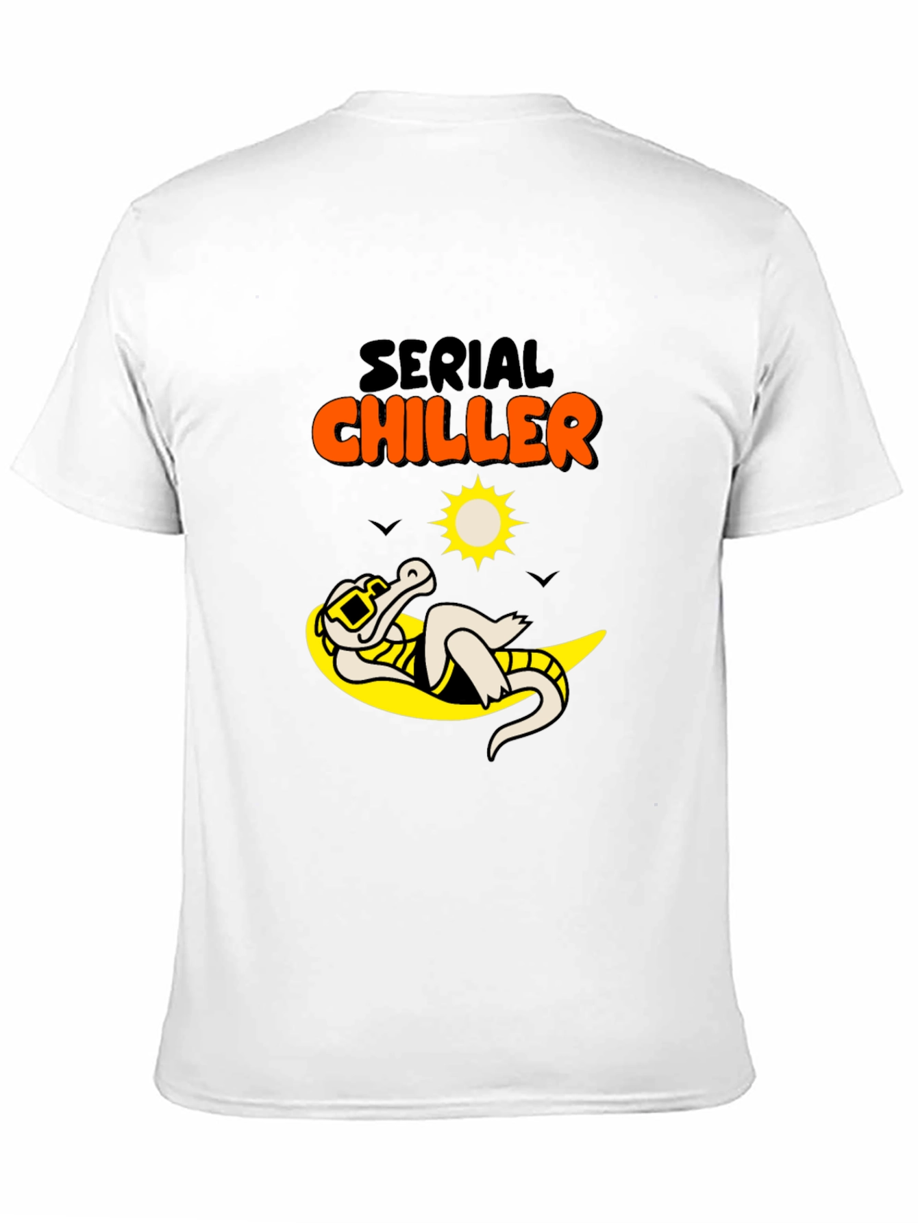 Serial Chiller Graphic Tee - Relaxed Alligator Design