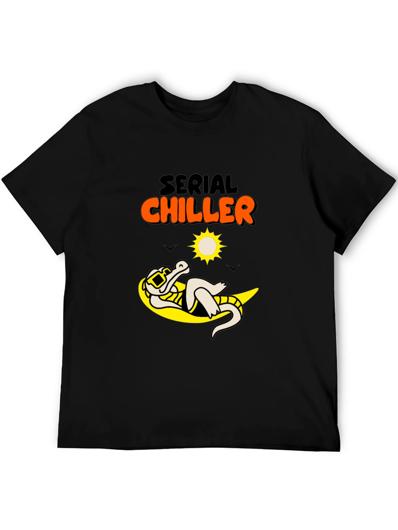Serial Chiller Graphic Tee - Relaxed Alligator Design